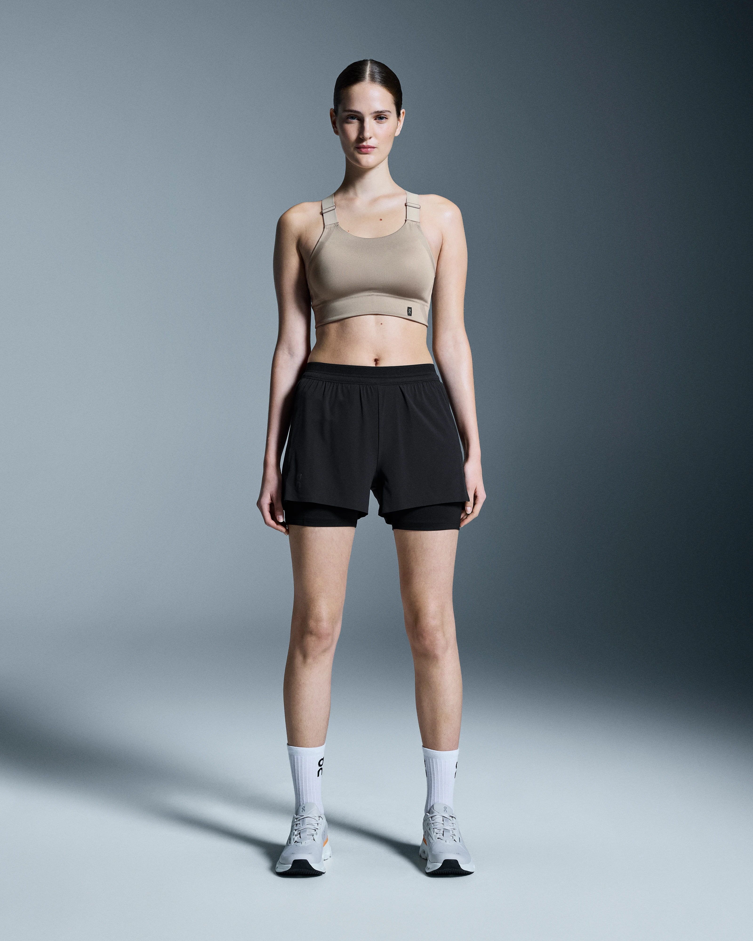 On 3" Performance 2/1 Shorts Black Women Shorts