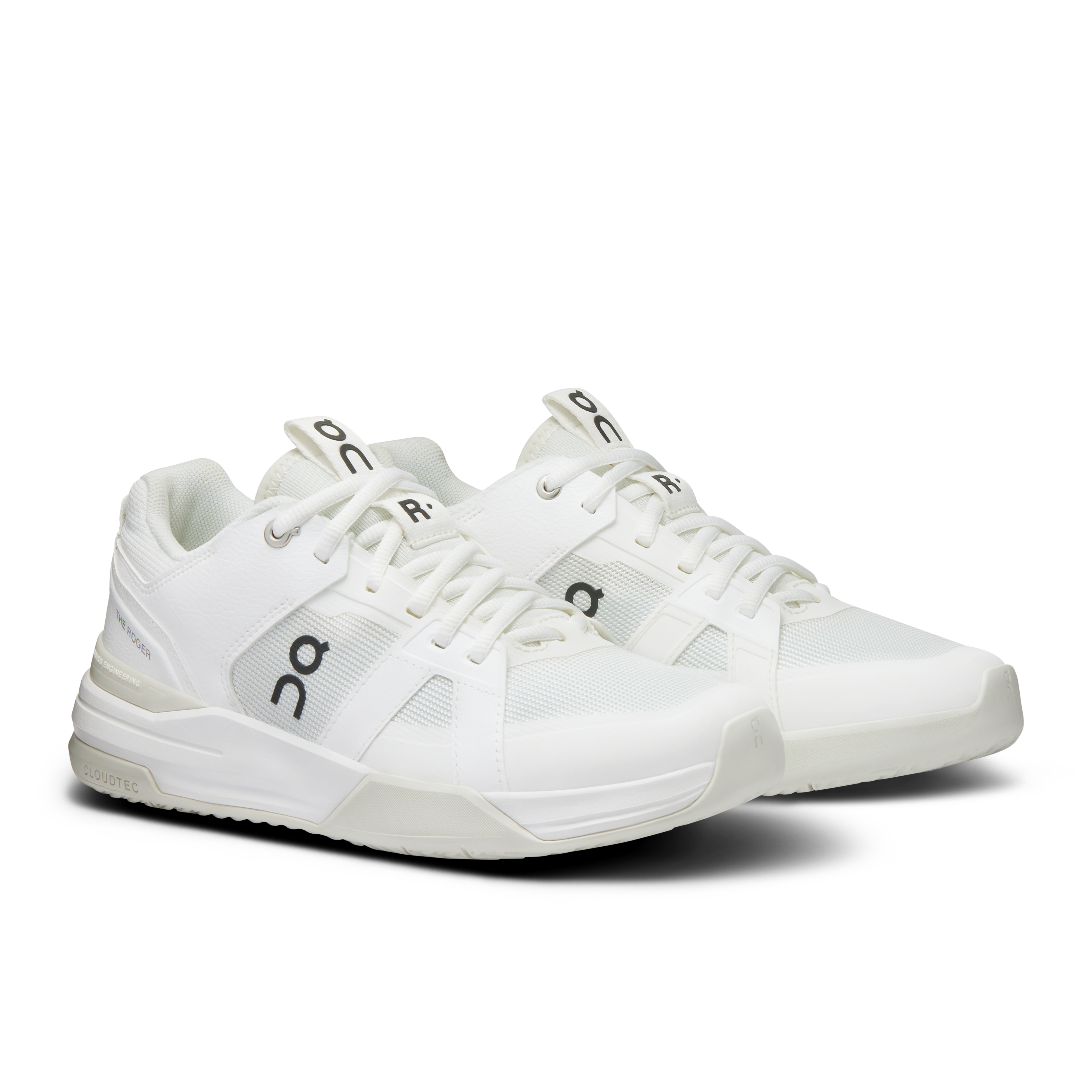On THE ROGER Clubhouse Pro White & Ice Women Tennis Shoes