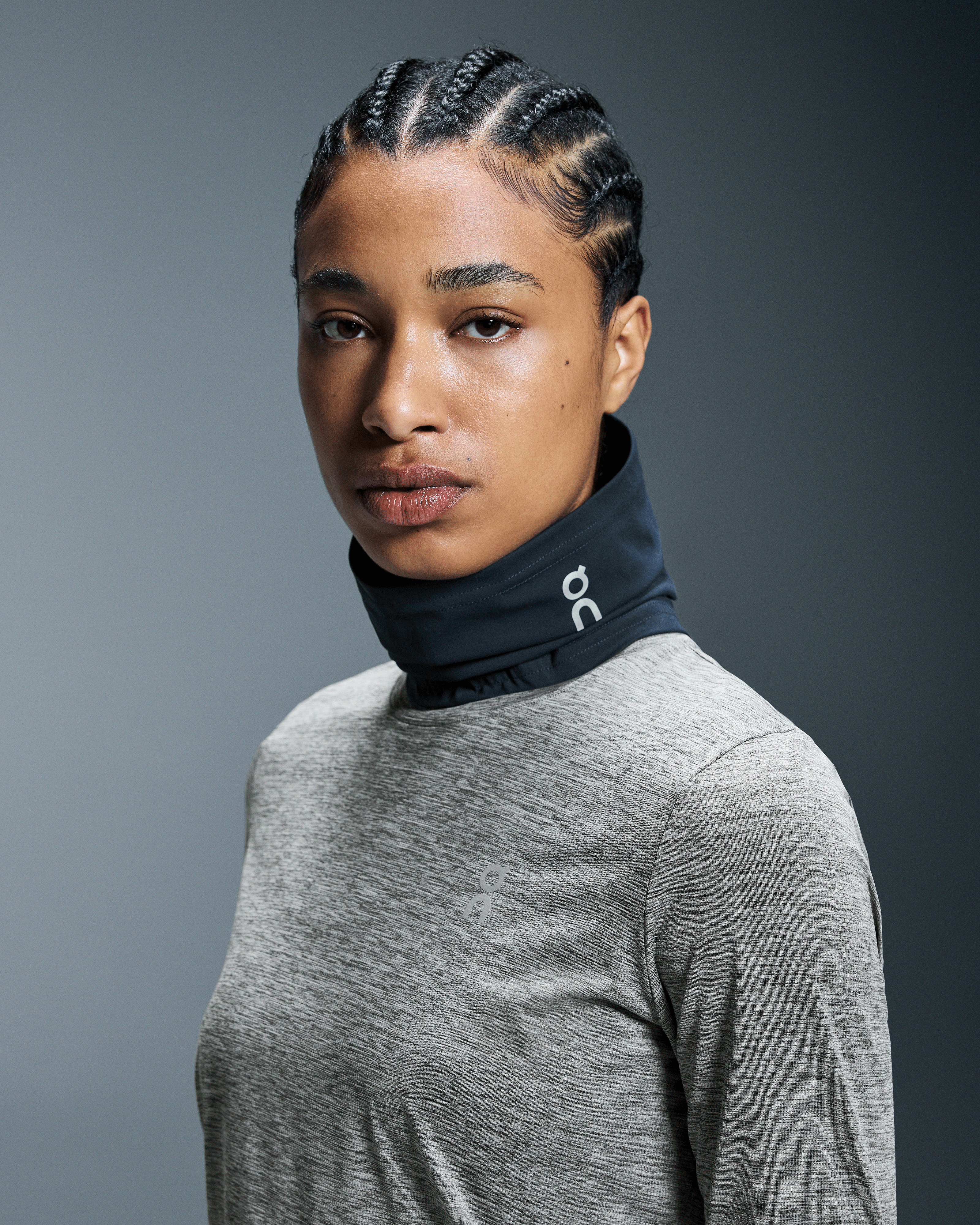 On Core Neck Gaiter Navy Unisex Scarves and neck gaiters