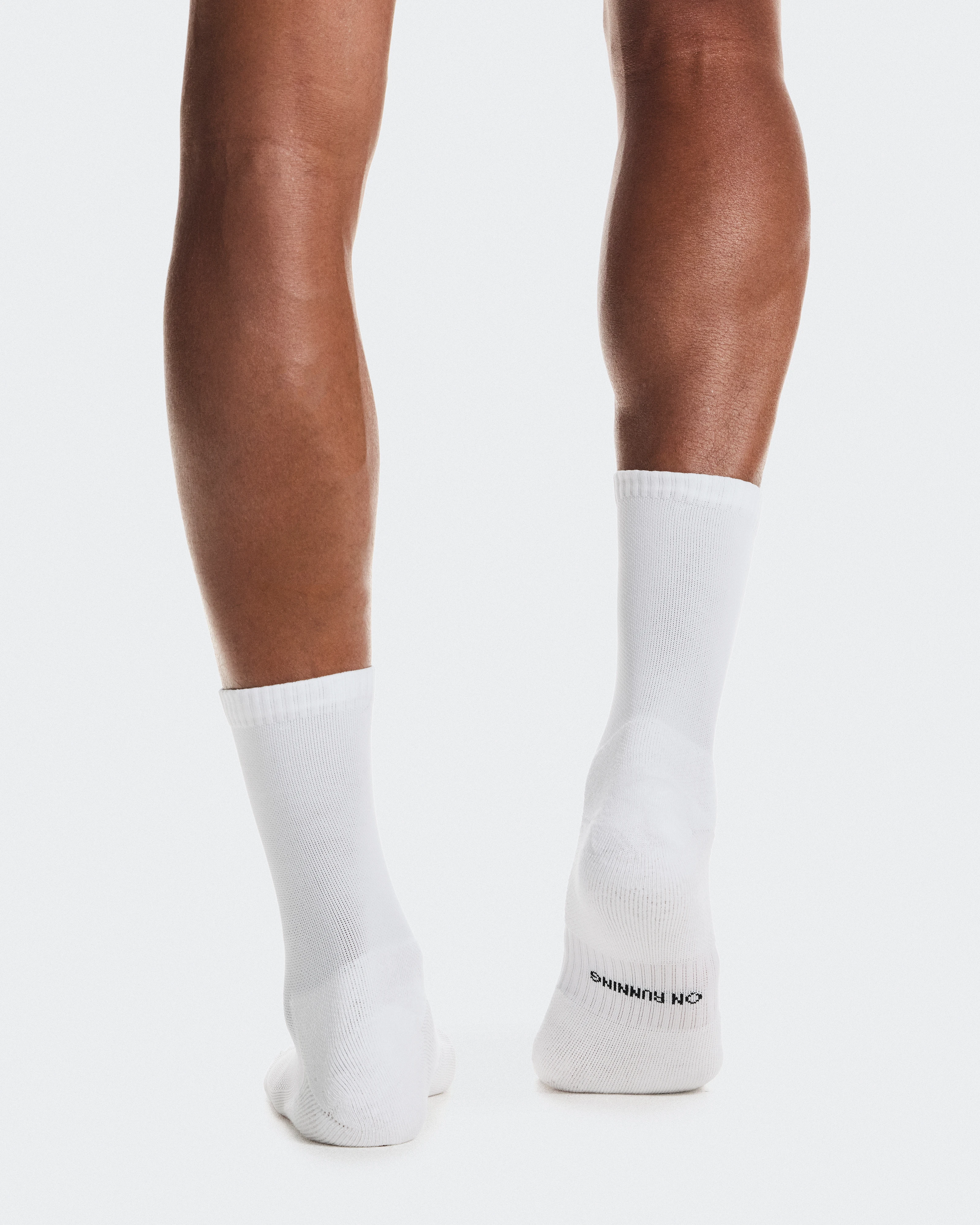 On Core Run Sock High 2P White Unisex Socks