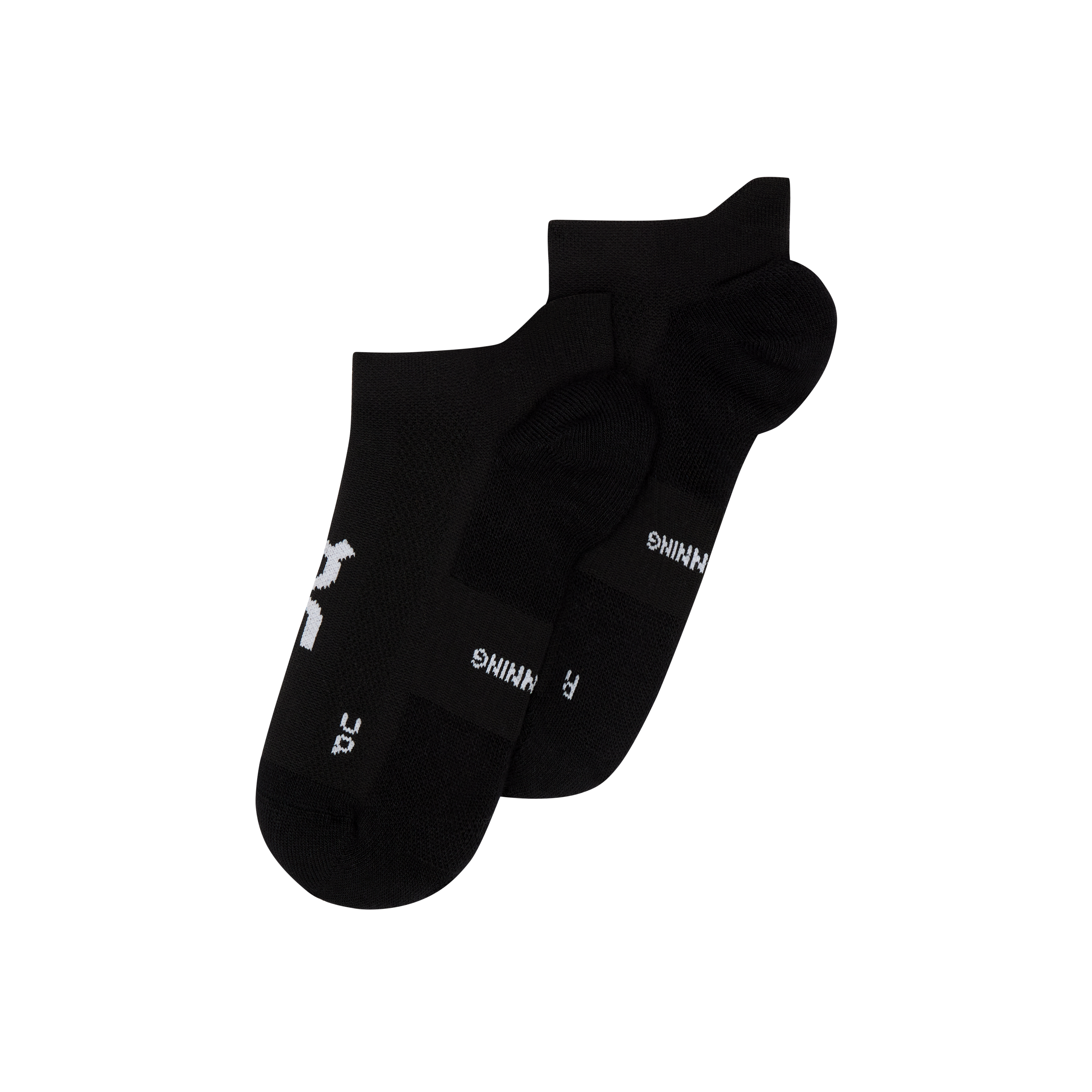 Core Run Sock Low 2P in Black