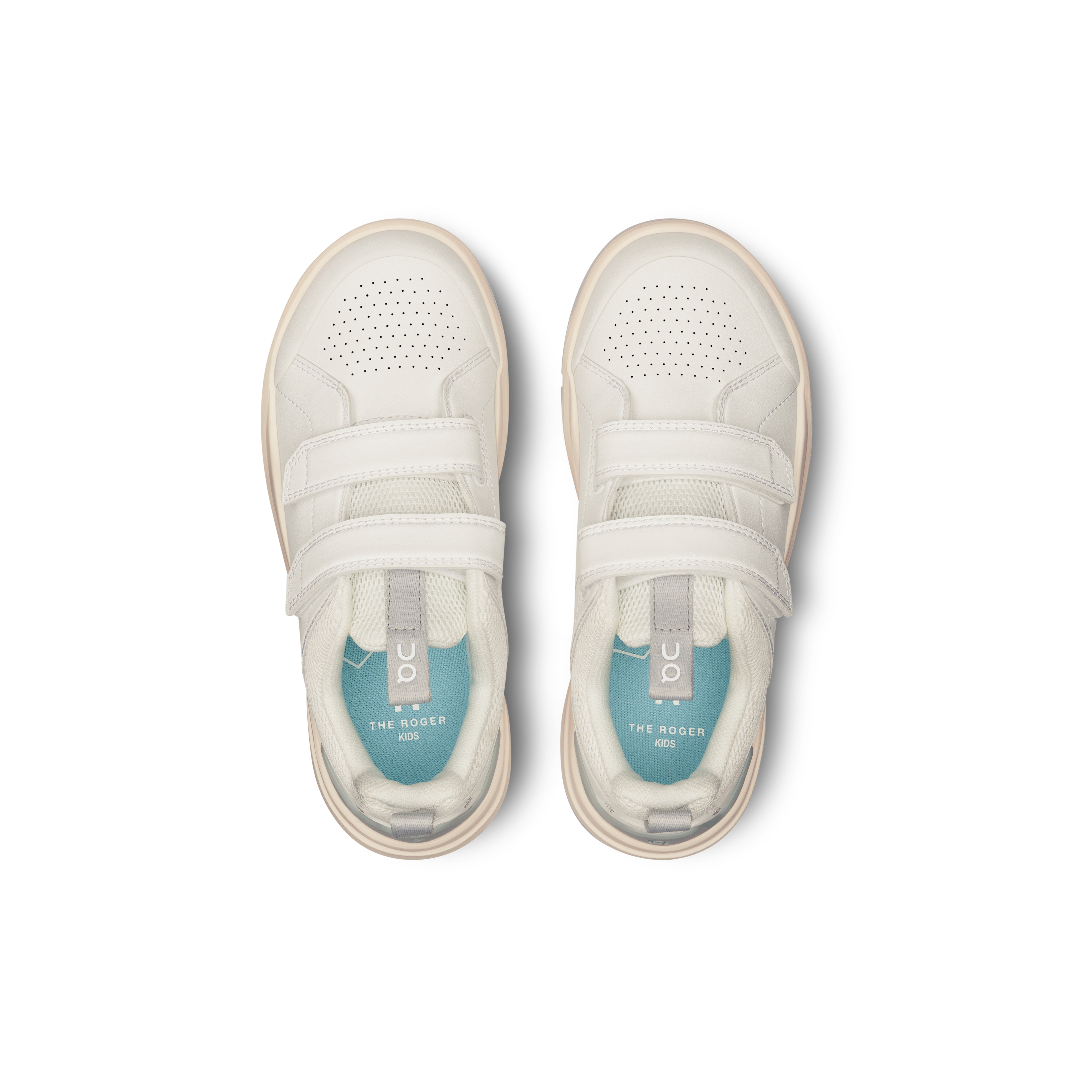 On THE ROGER Kids White & Glacier Kids Active life Shoes
