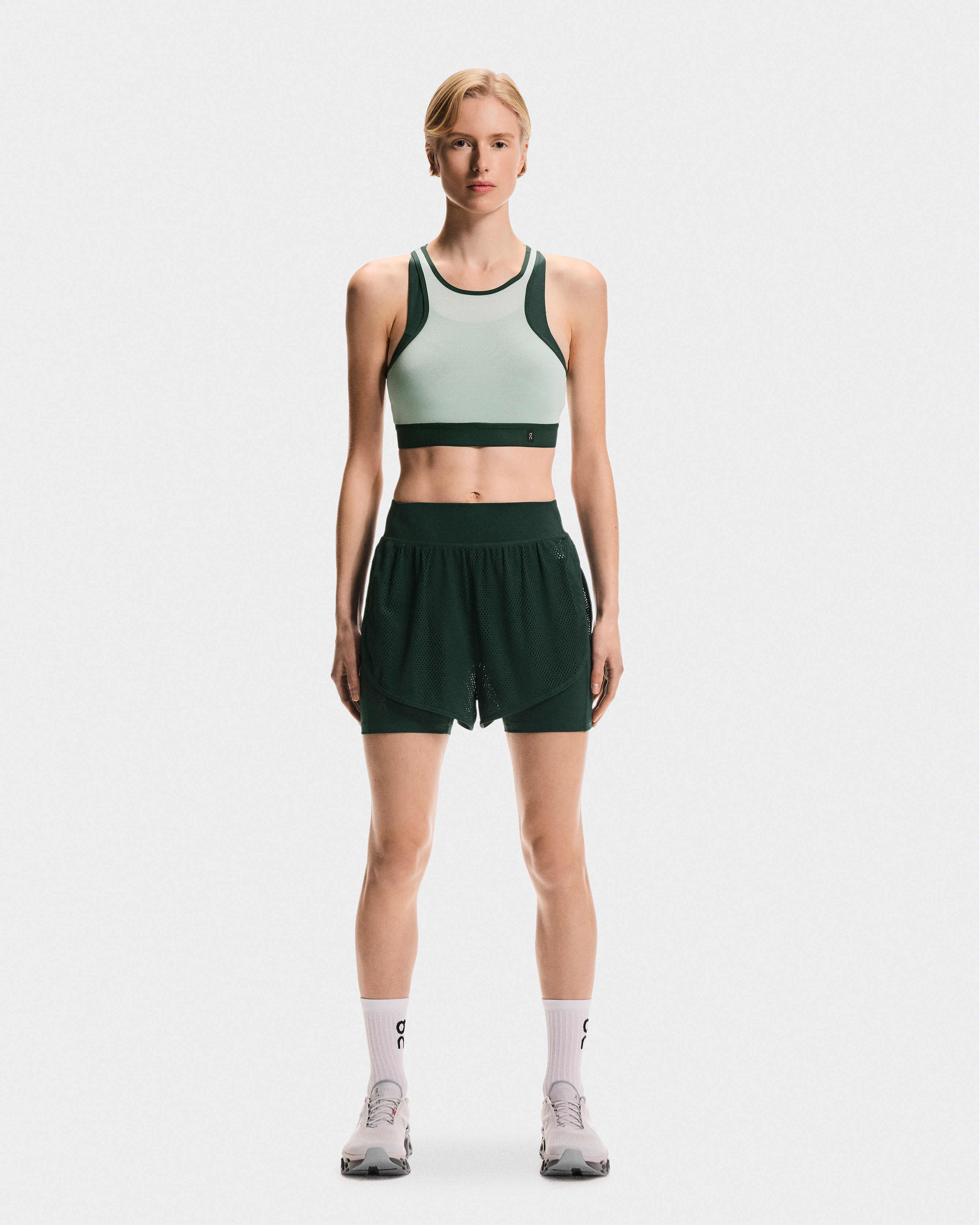 On Train Volt 2-in-1 Shorts Obsidian Women Shorts
