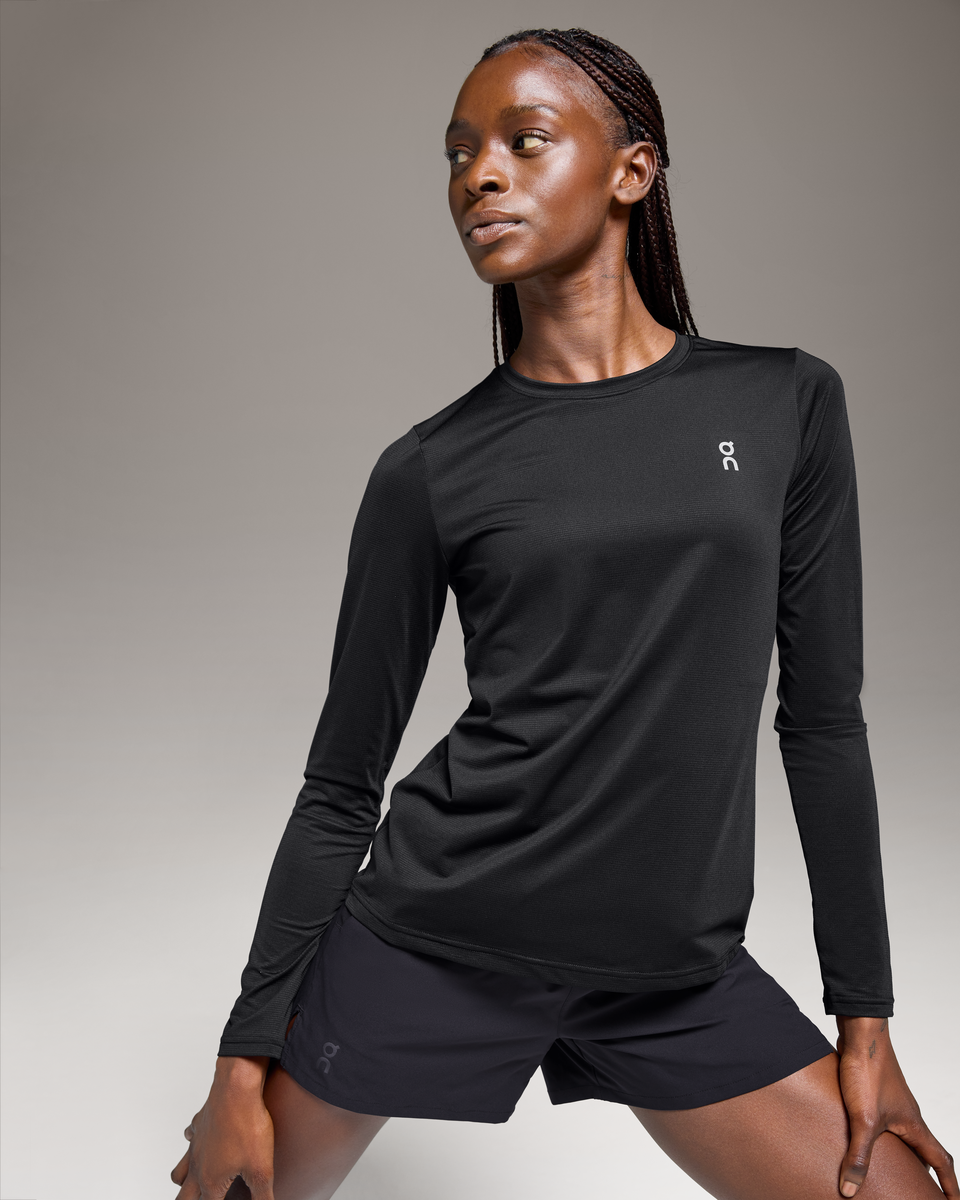 On Core Long-T Black Women Tops and t-shirts