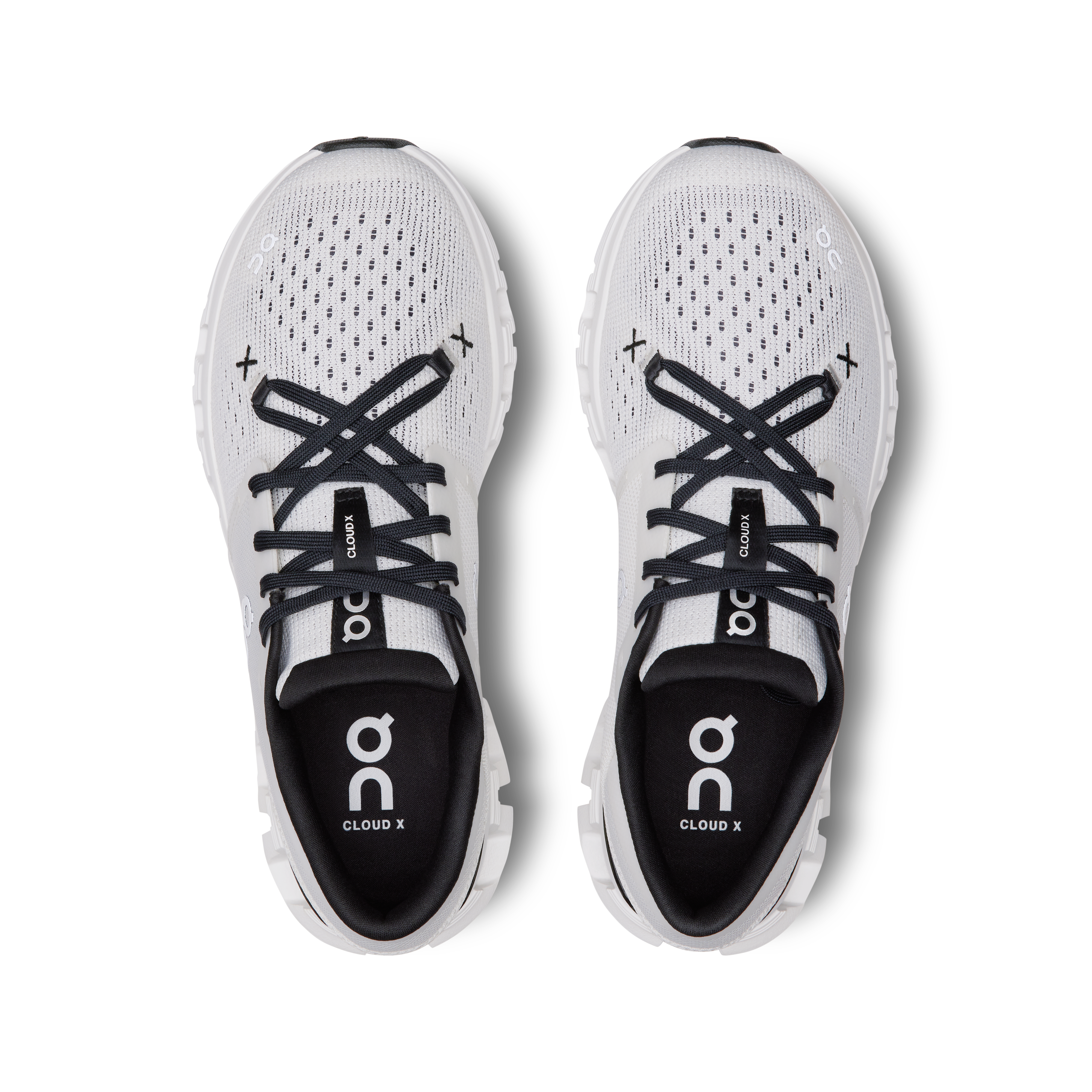 On Cloud X 4 Ivory & Black Women training_shoes Shoes