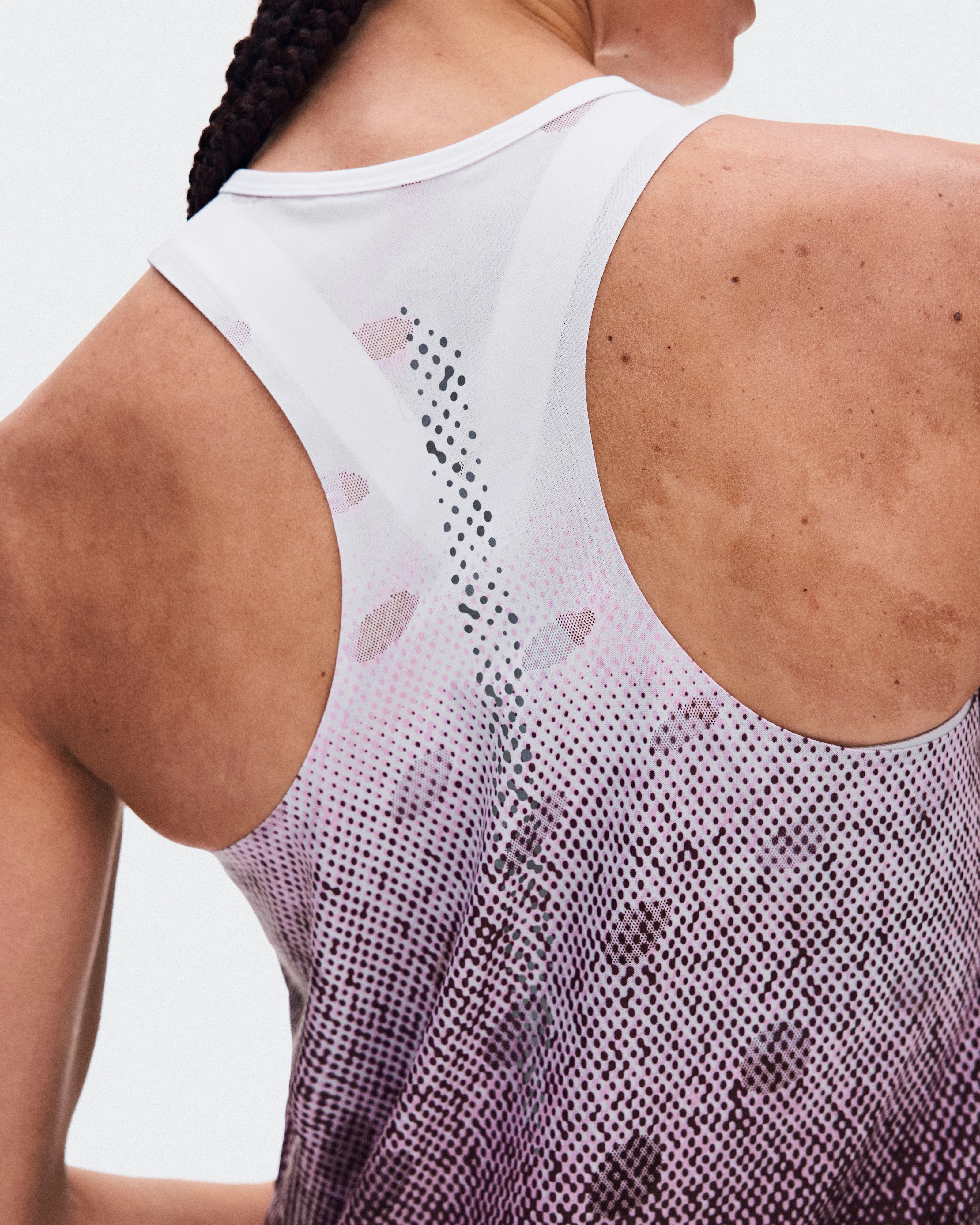 On Zero Tank Breathe Foxglove & White Women Tops and t-shirts