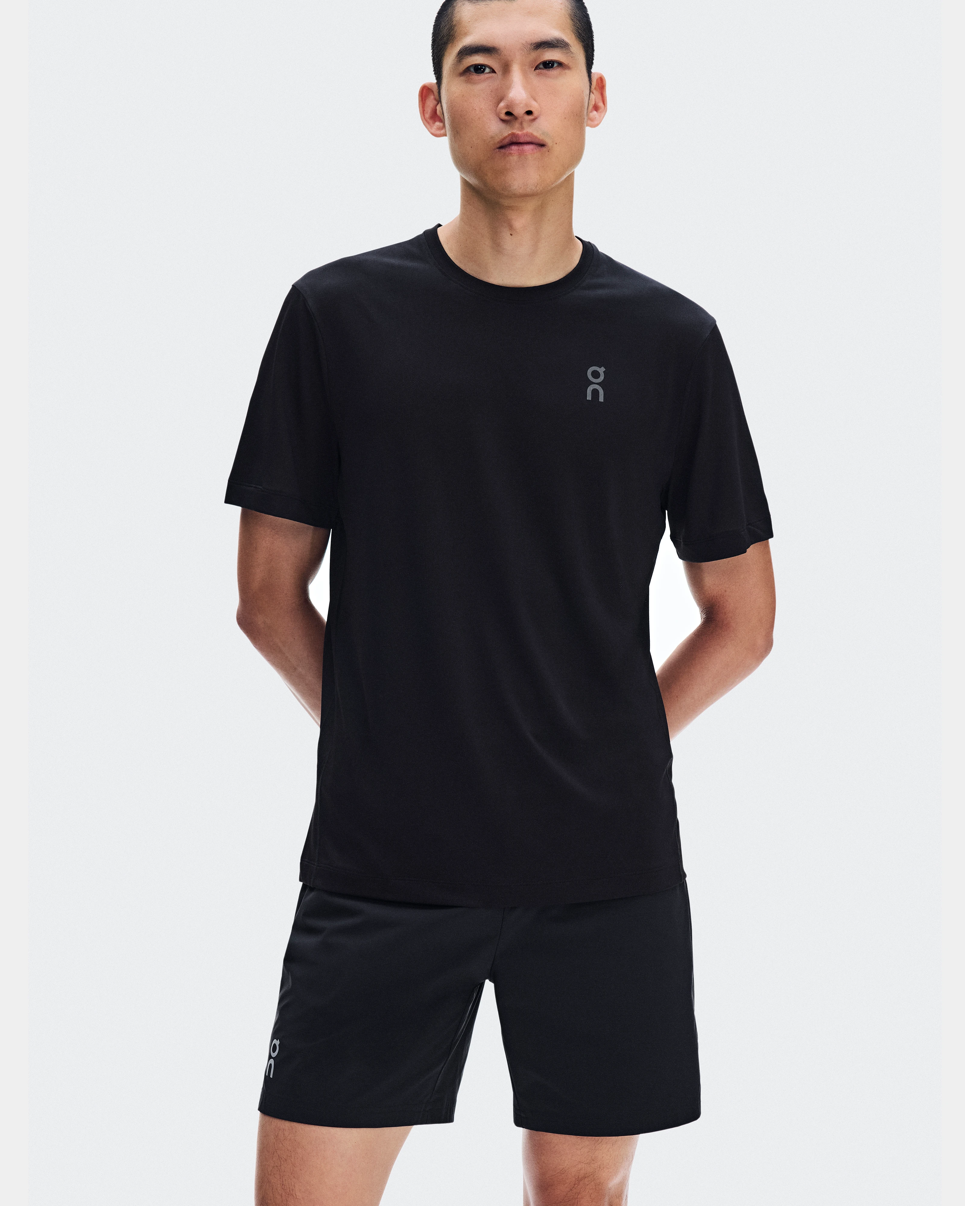 On Core-T Grid Black Men Tops and t-shirts