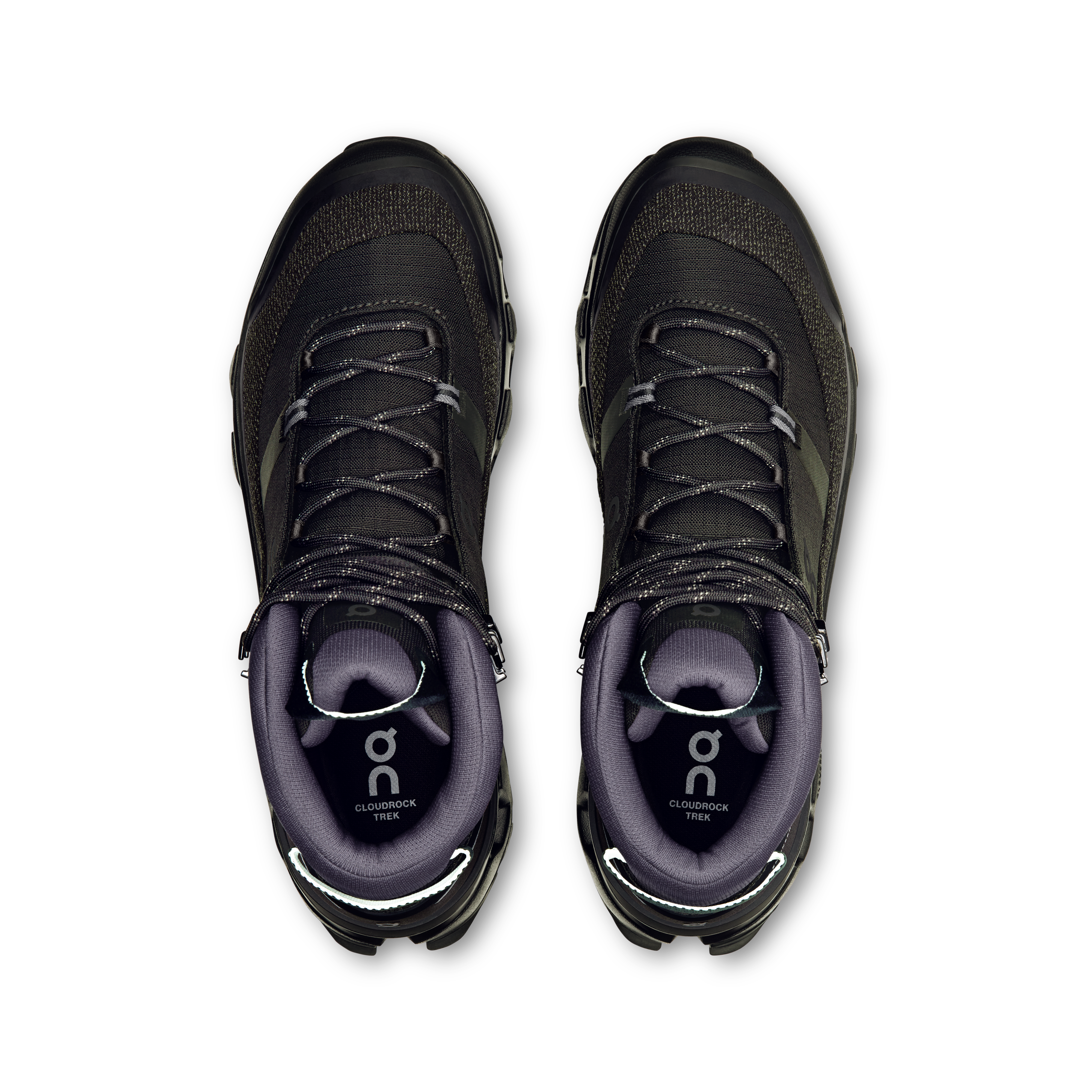 On Cloudrock Trek Waterproof Black & Black Men Hiking Shoes