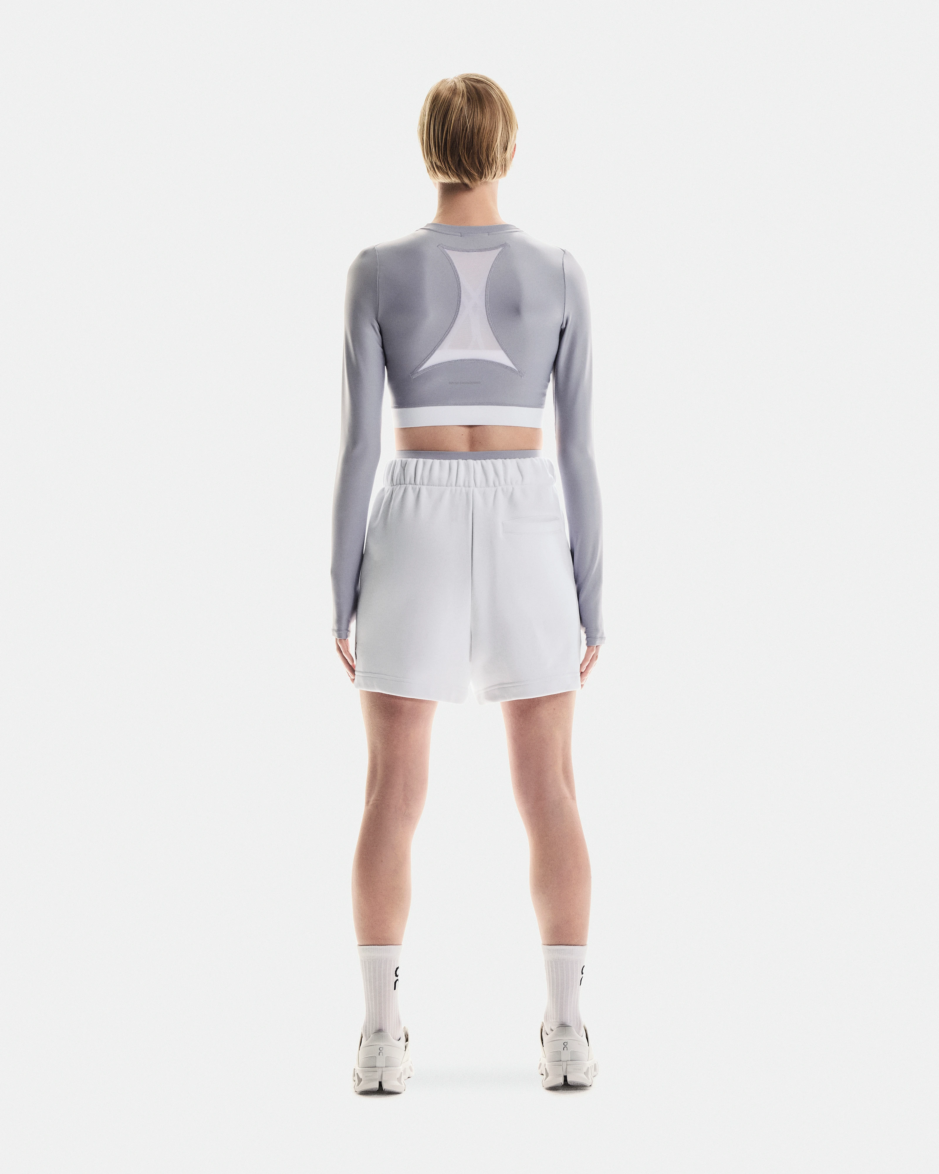 On Train Long Sleeve Crop Lilac Women Tops and t-shirts