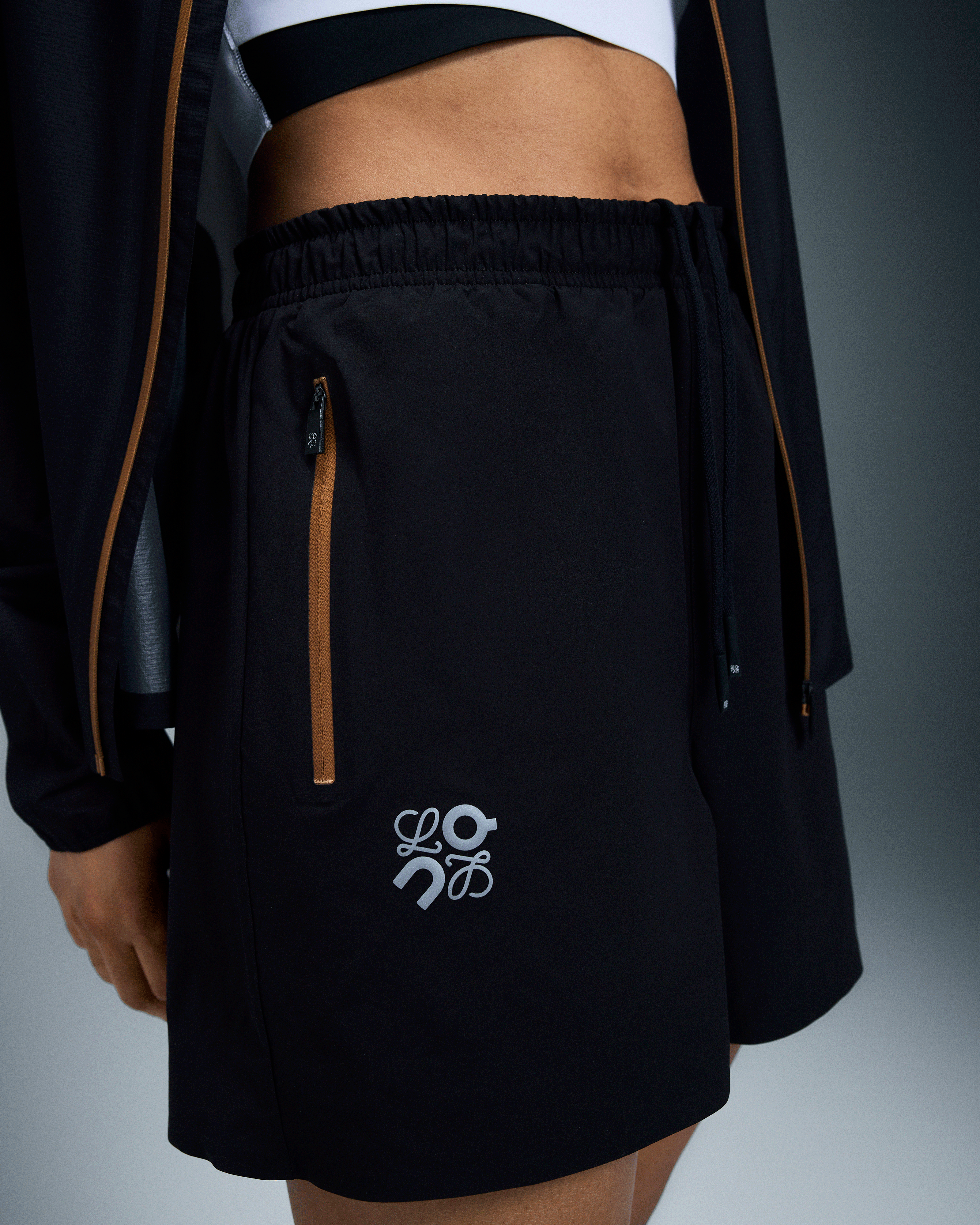 On Short Length Shorts LOEWE Black Unisex Shorts