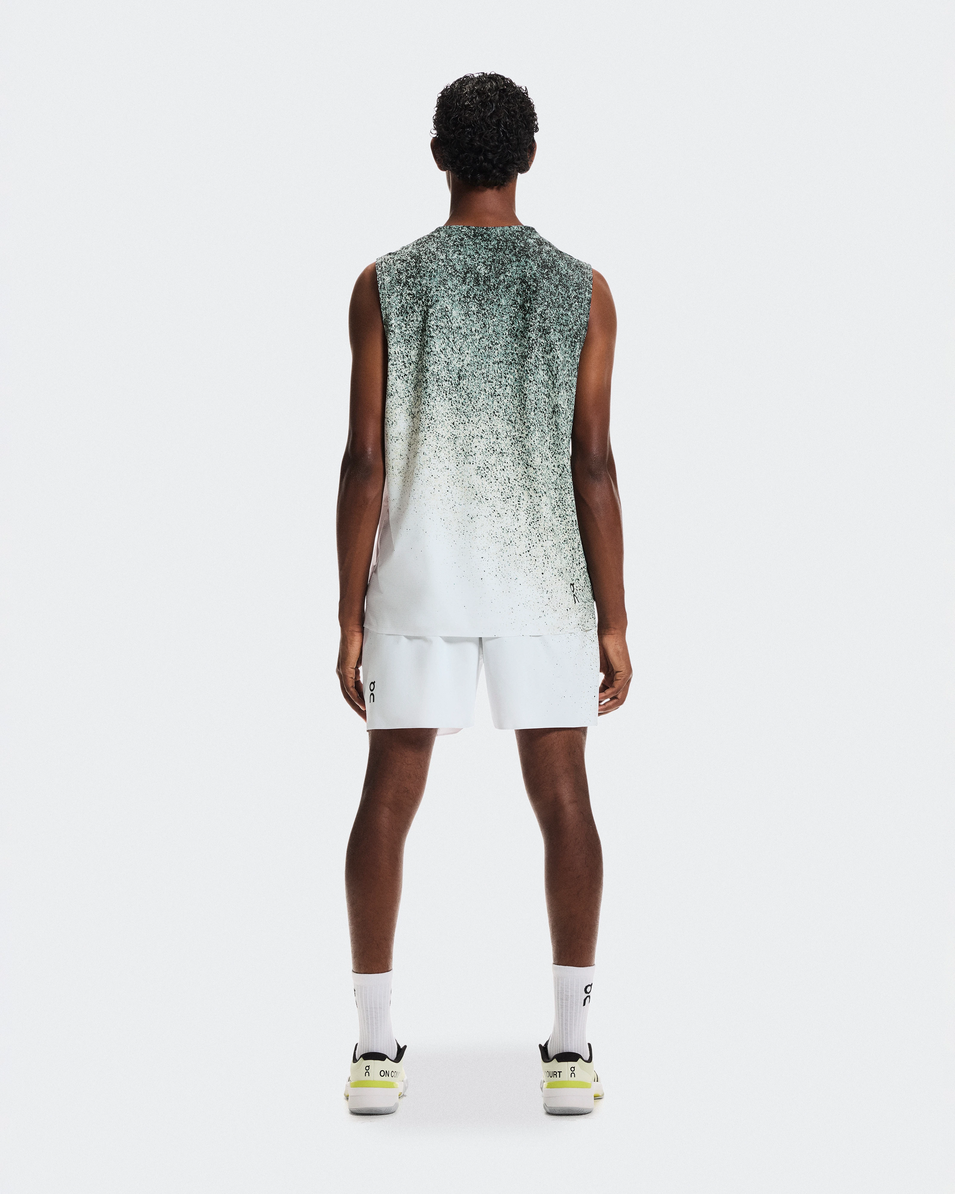 On Court Tank Fade Mineral & White Men Tops and t-shirts