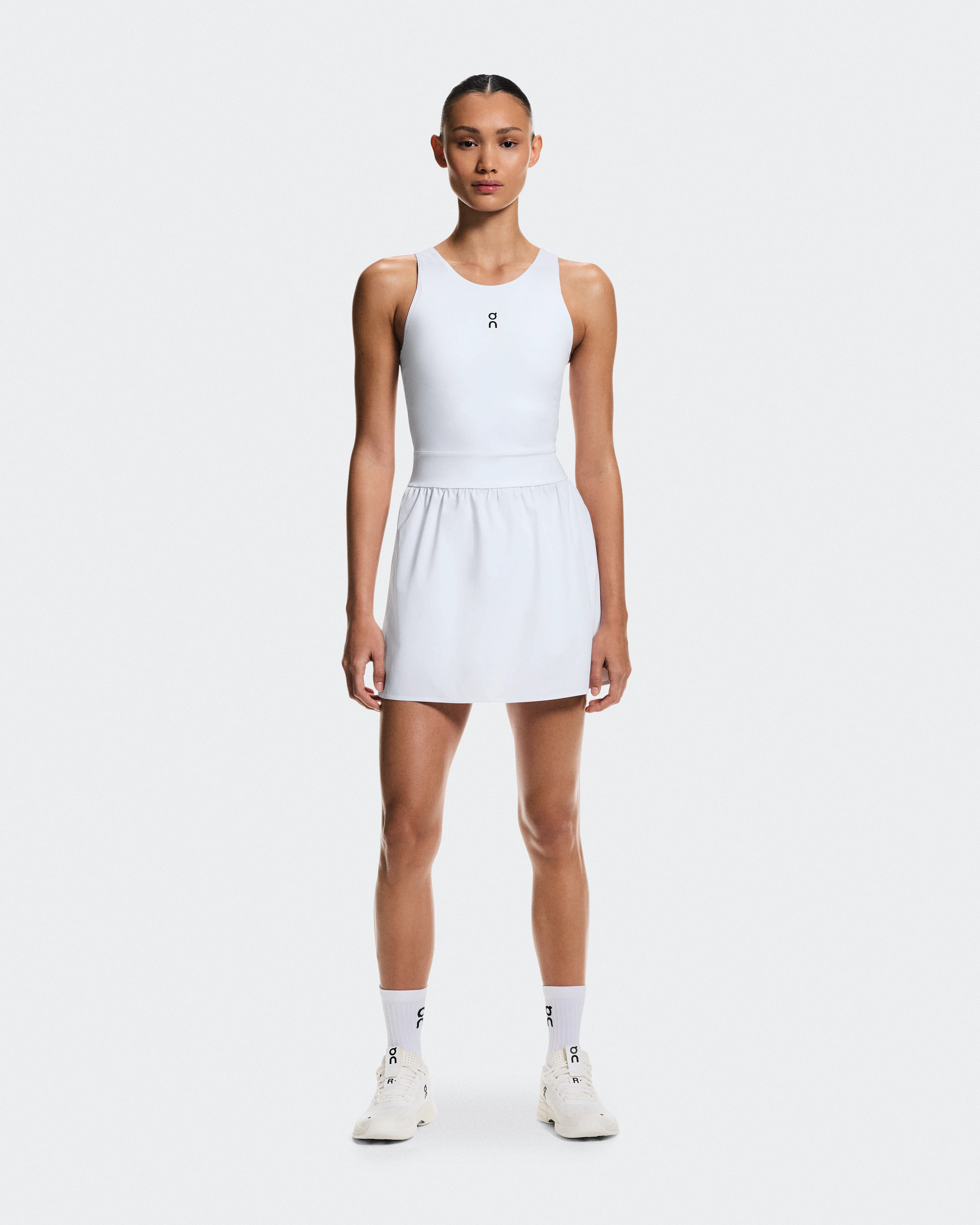 On Court Dress Split White Women Dresses