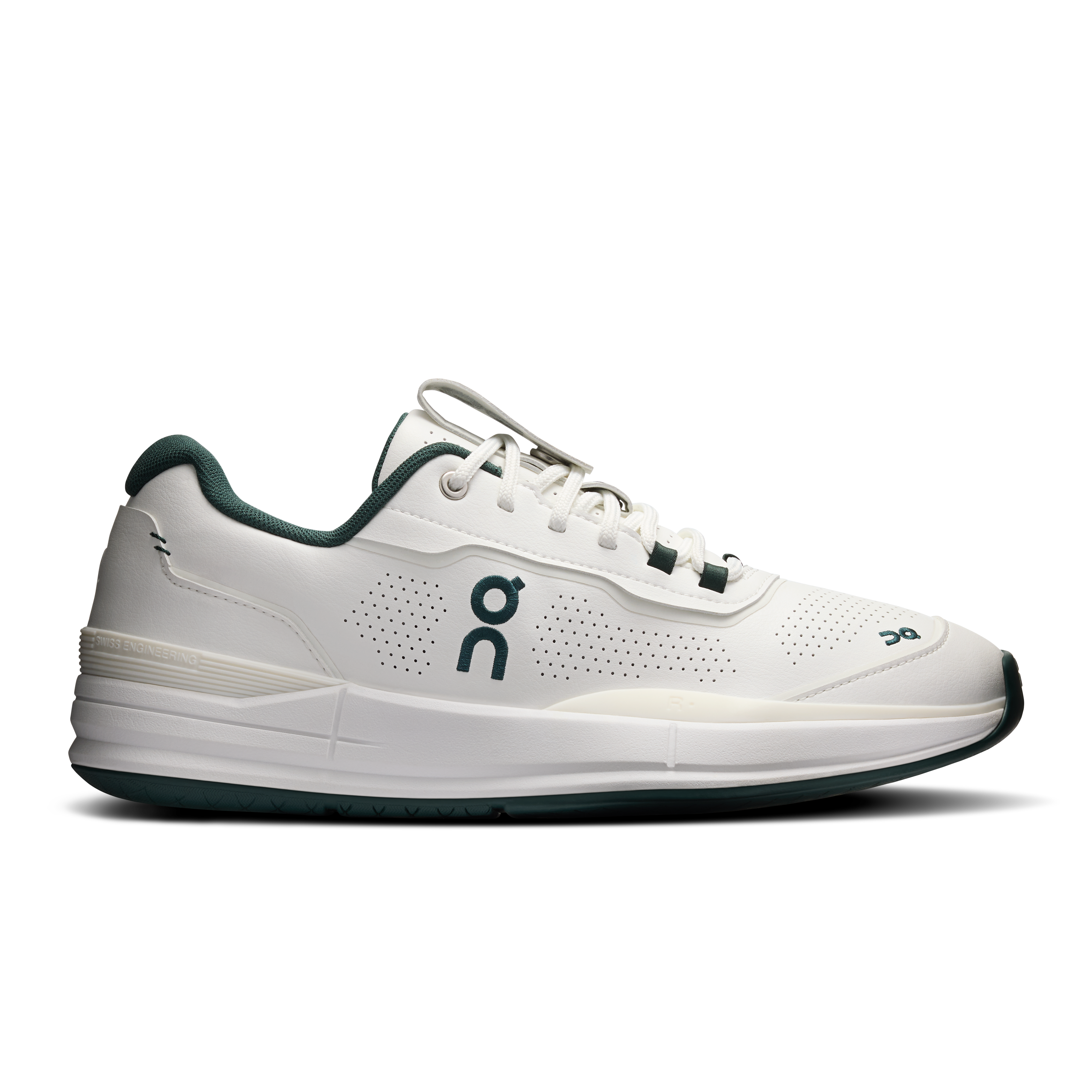 THE ROGER Pro LDN Tennis Shoe in White/Evergreen