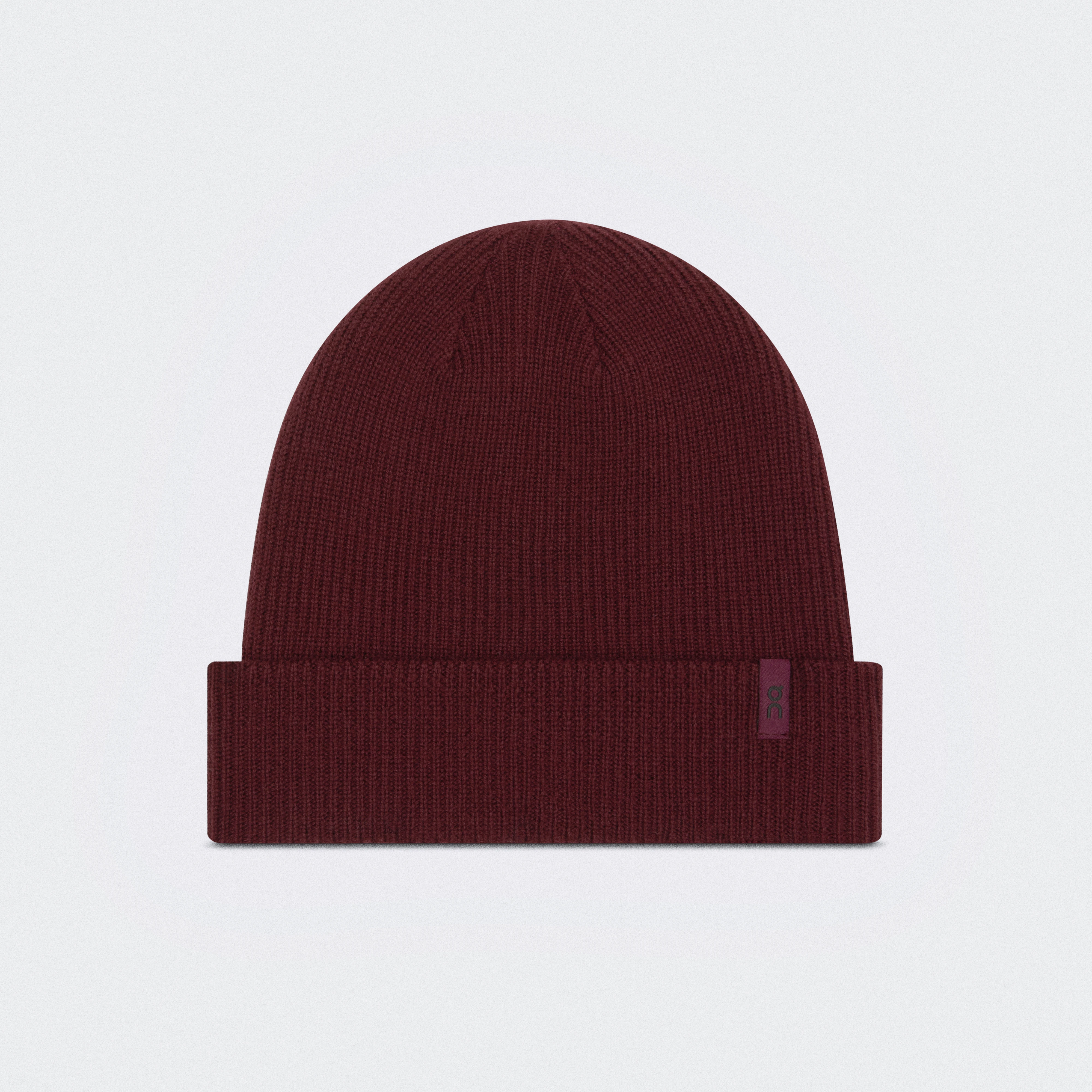 On Merino Beanie Maroon Unisex – All-day wear, merino wool, soft touch Headwear