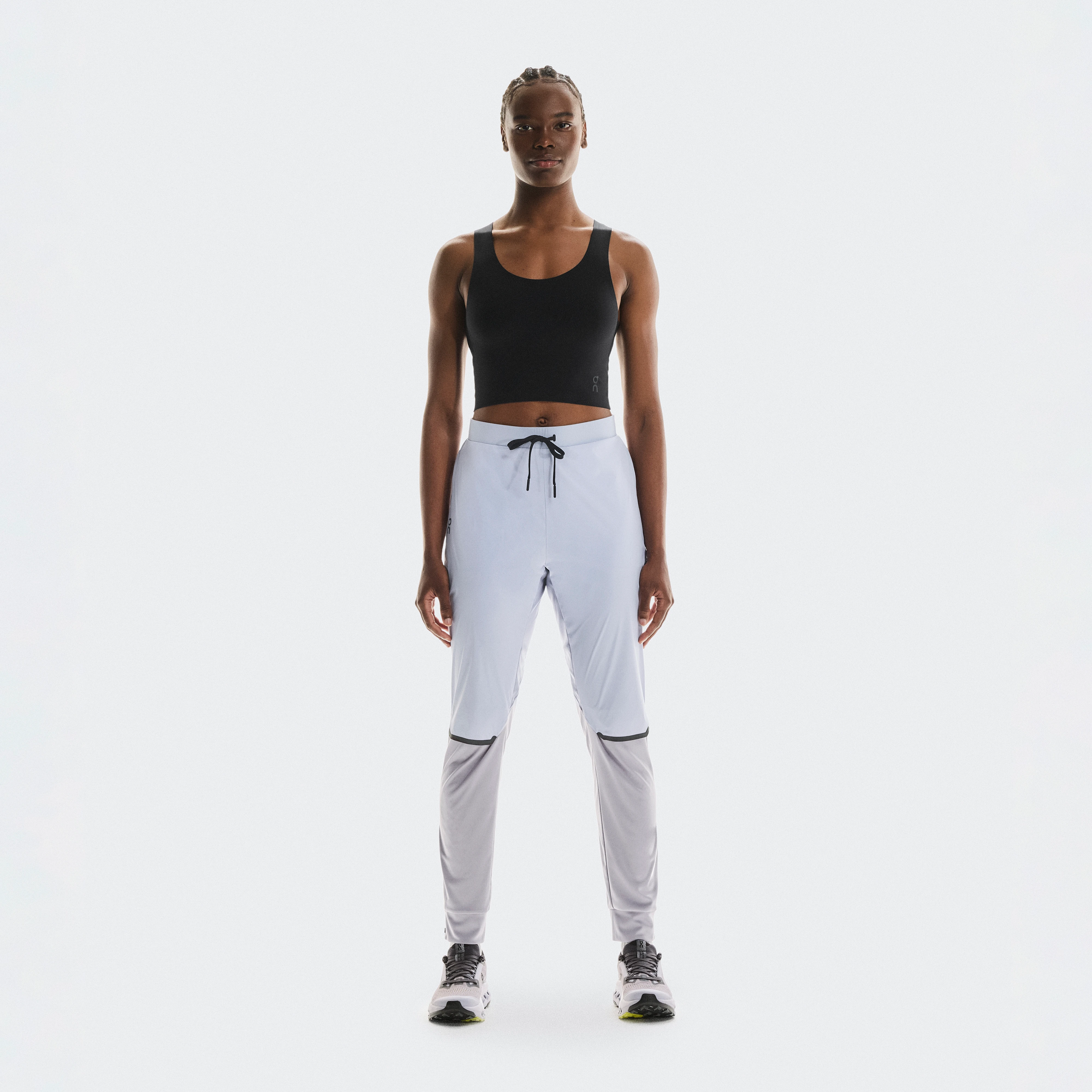On Weather Pants Nimbus & Lilac Women – Cold-weather runs, breathable, adjustable details Pants