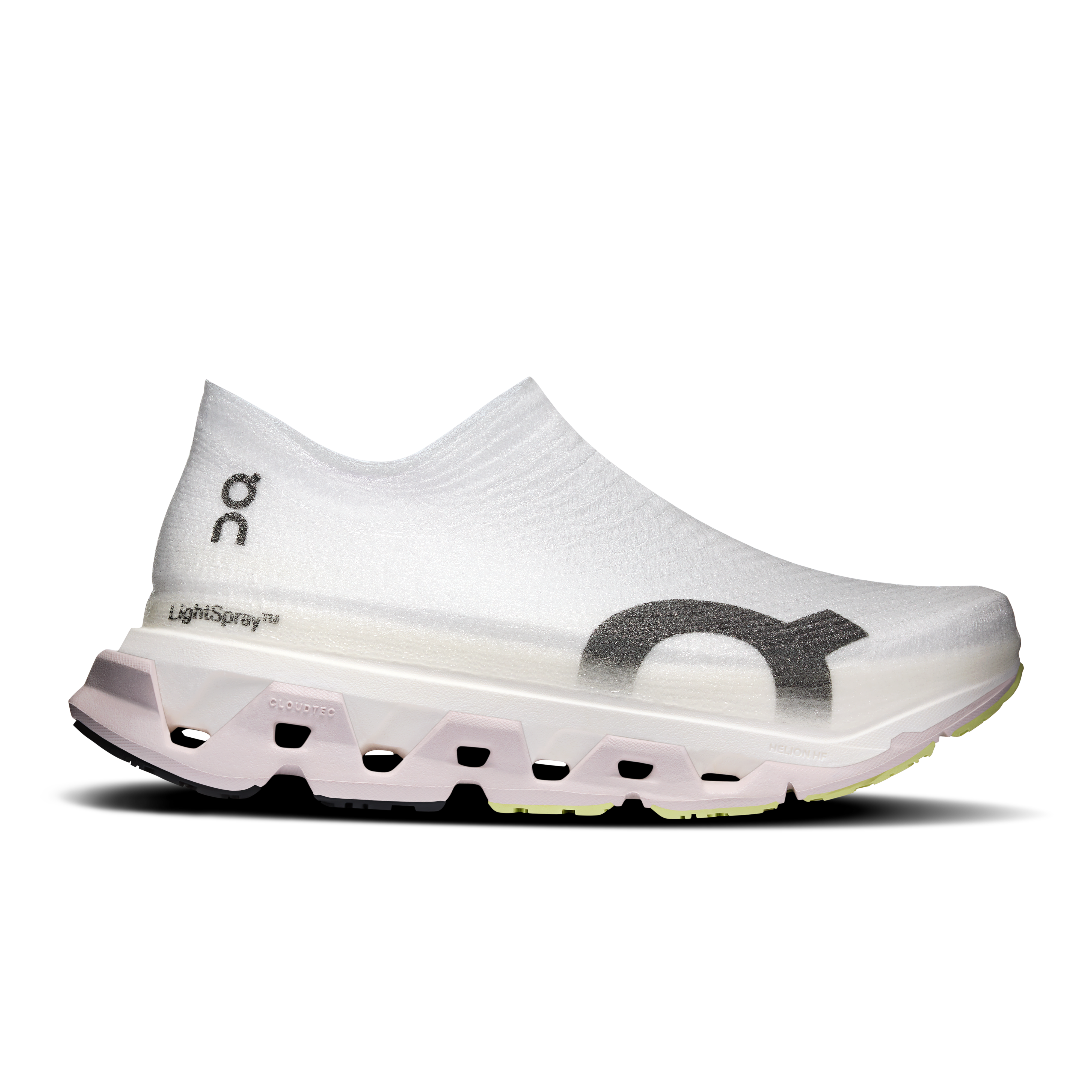 LightSpray Cloudmonster 3 Hyper Road Running Shoe in Lily/Limelight