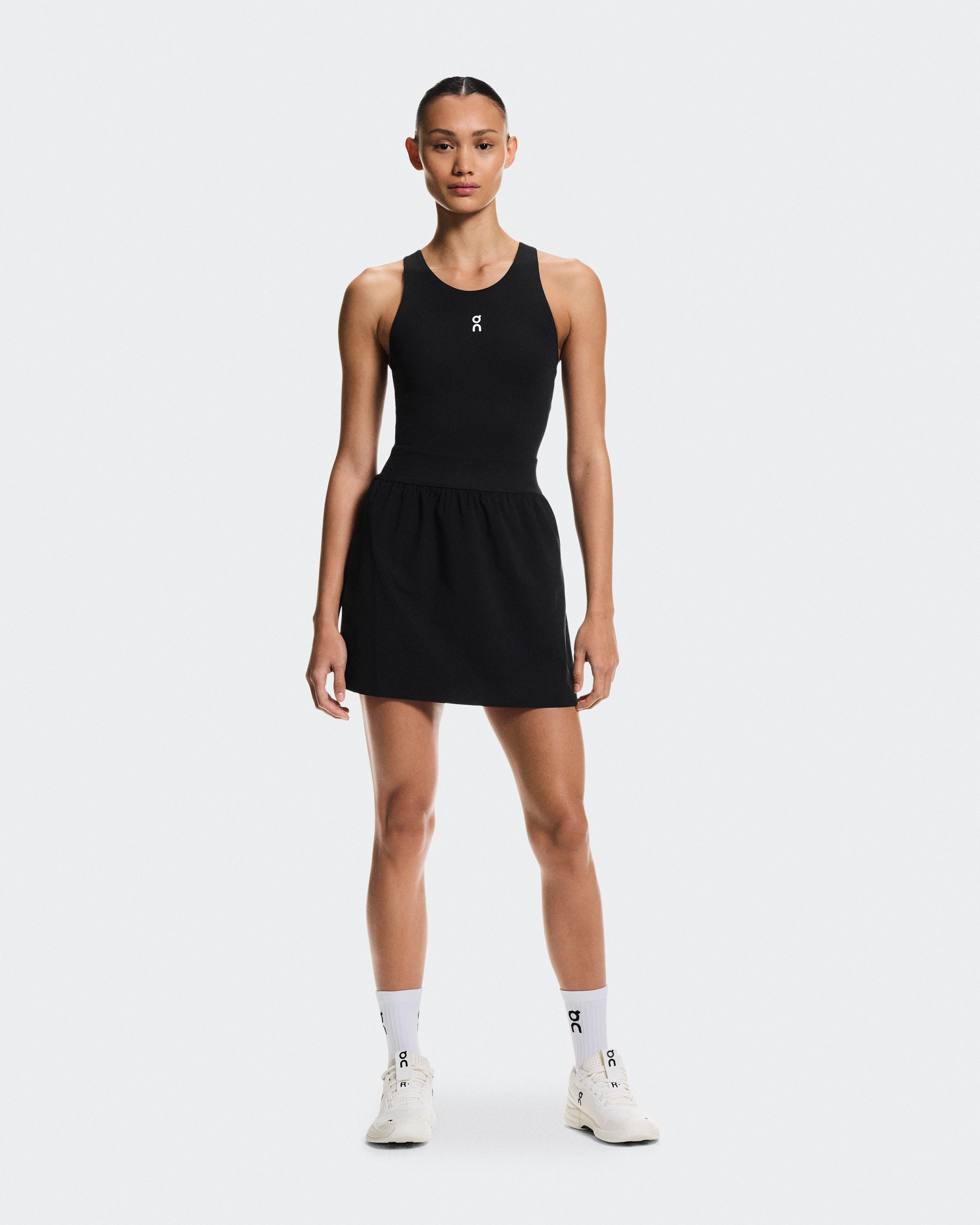 On Court Dress Split Black Women Dresses