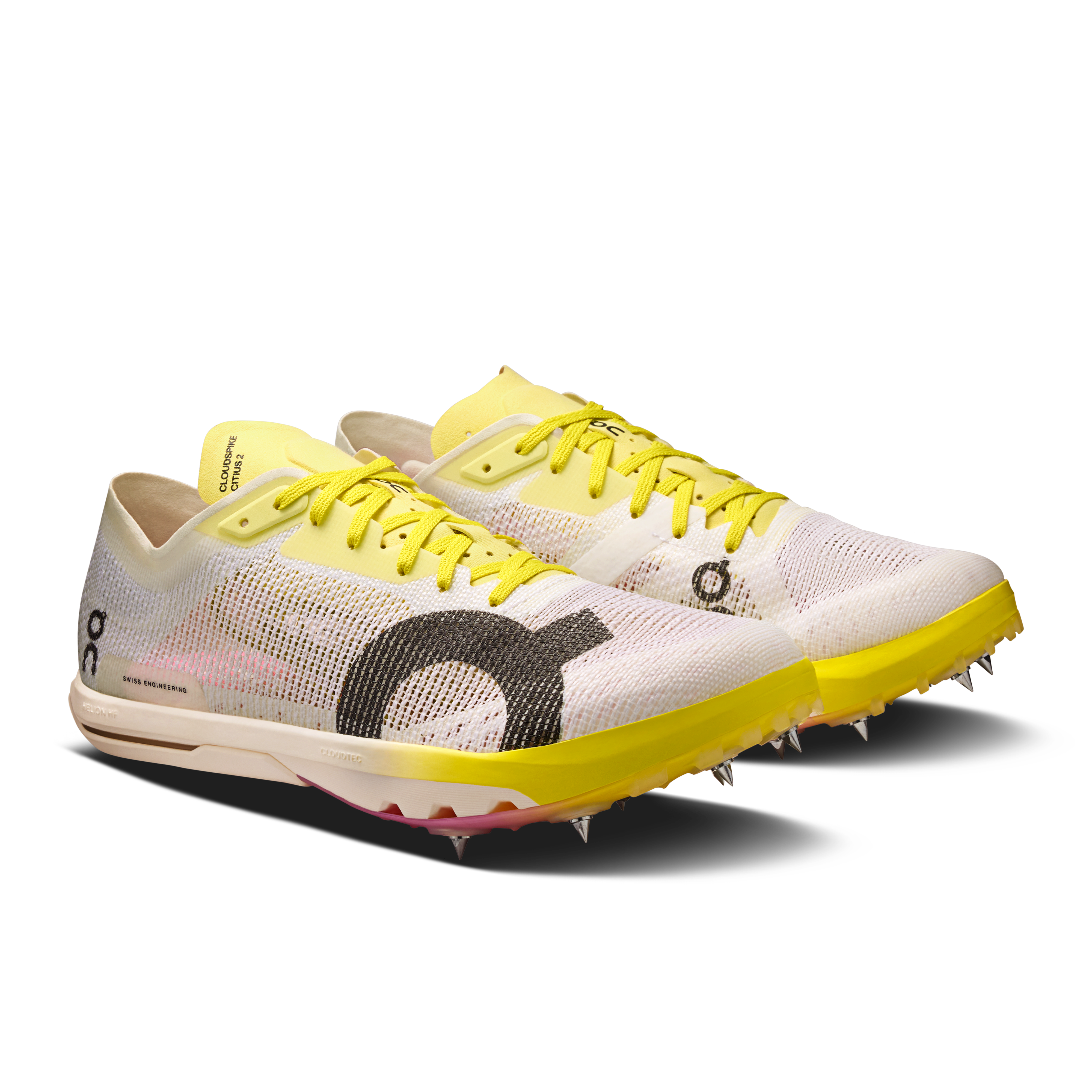 On Cloudspike Citius 2 White & Raspberry Women Track Shoes