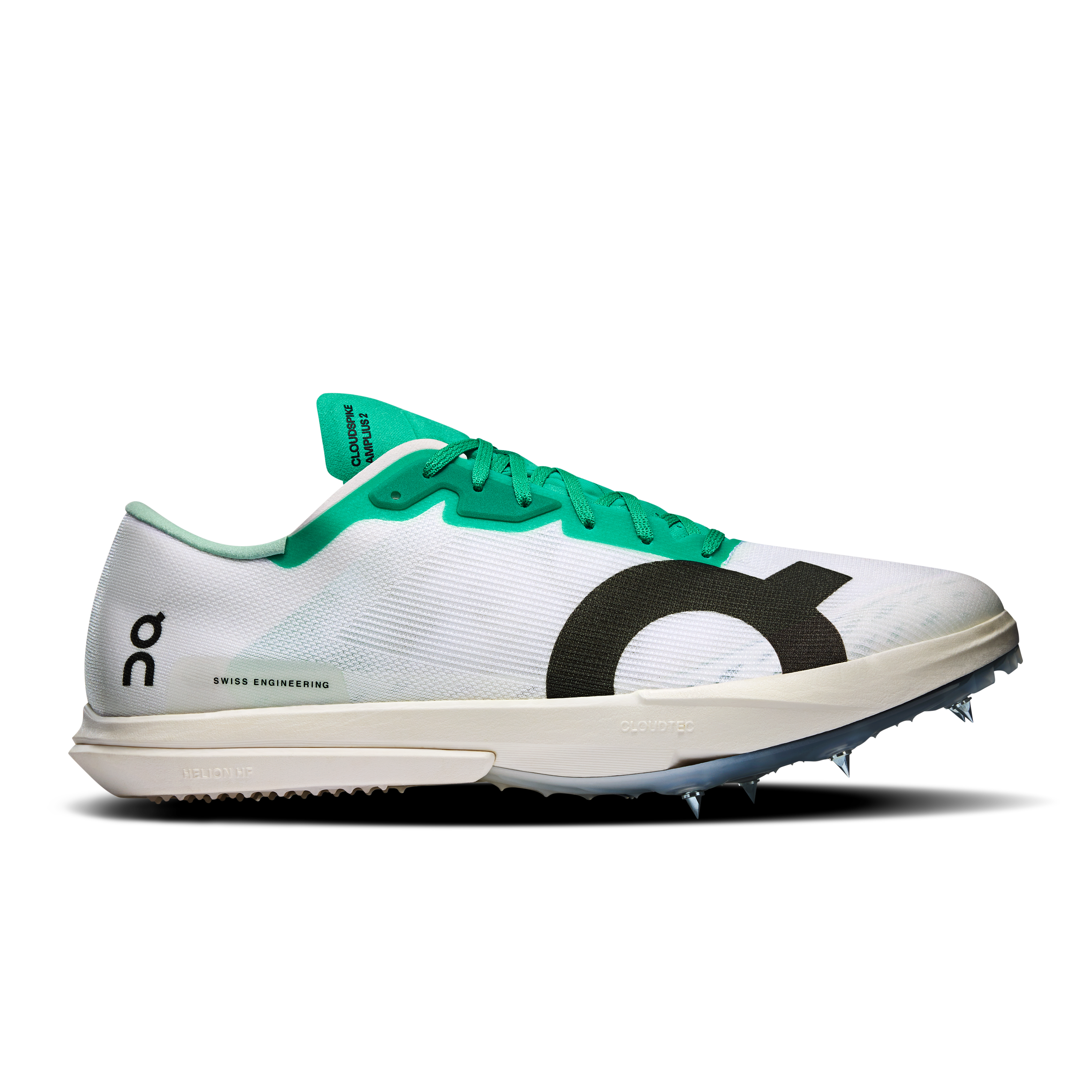 On Cloudspike Amplius 2 Mint & White Men Track Shoes