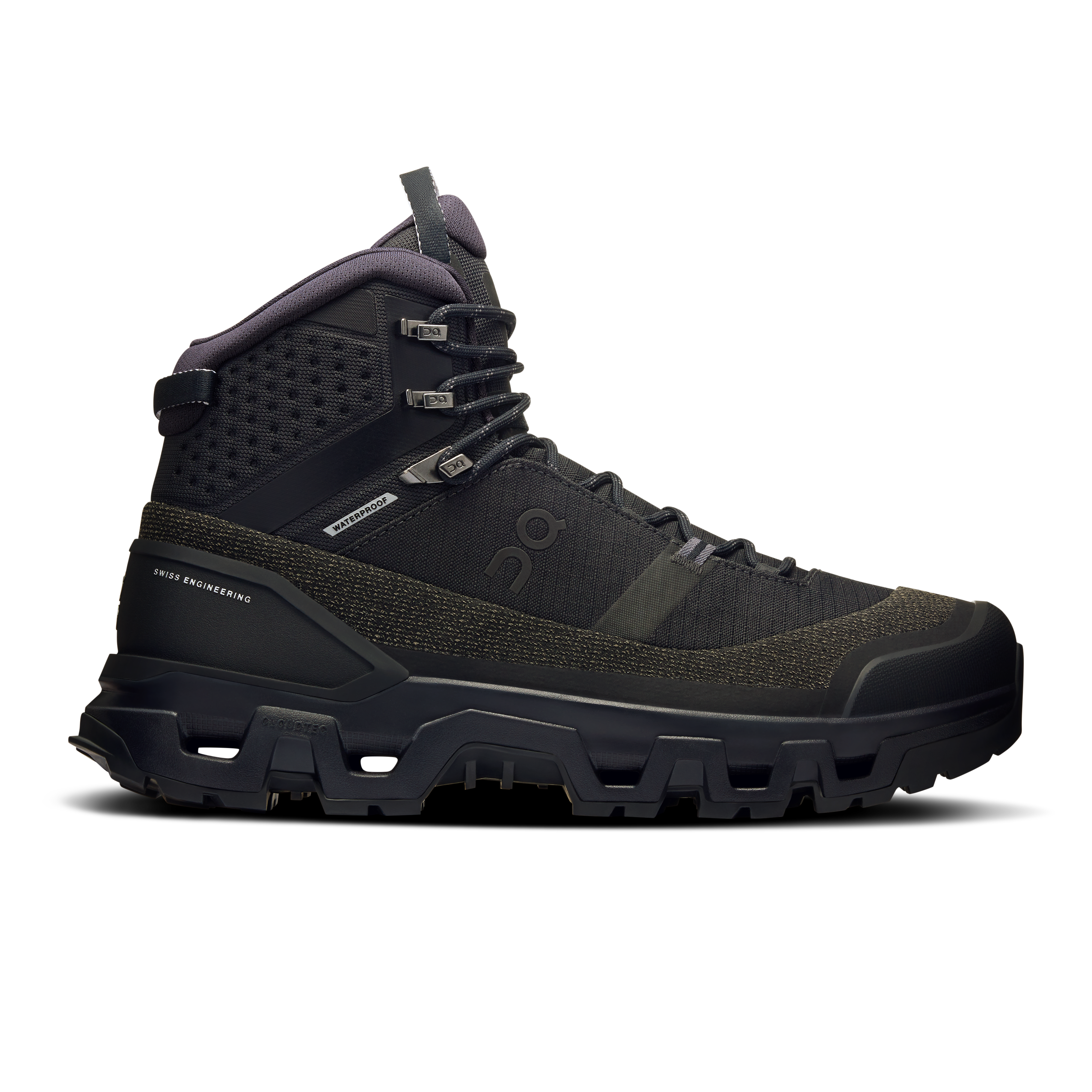 Cloudrock Trek Waterproof Hiking Shoe in Black/Black