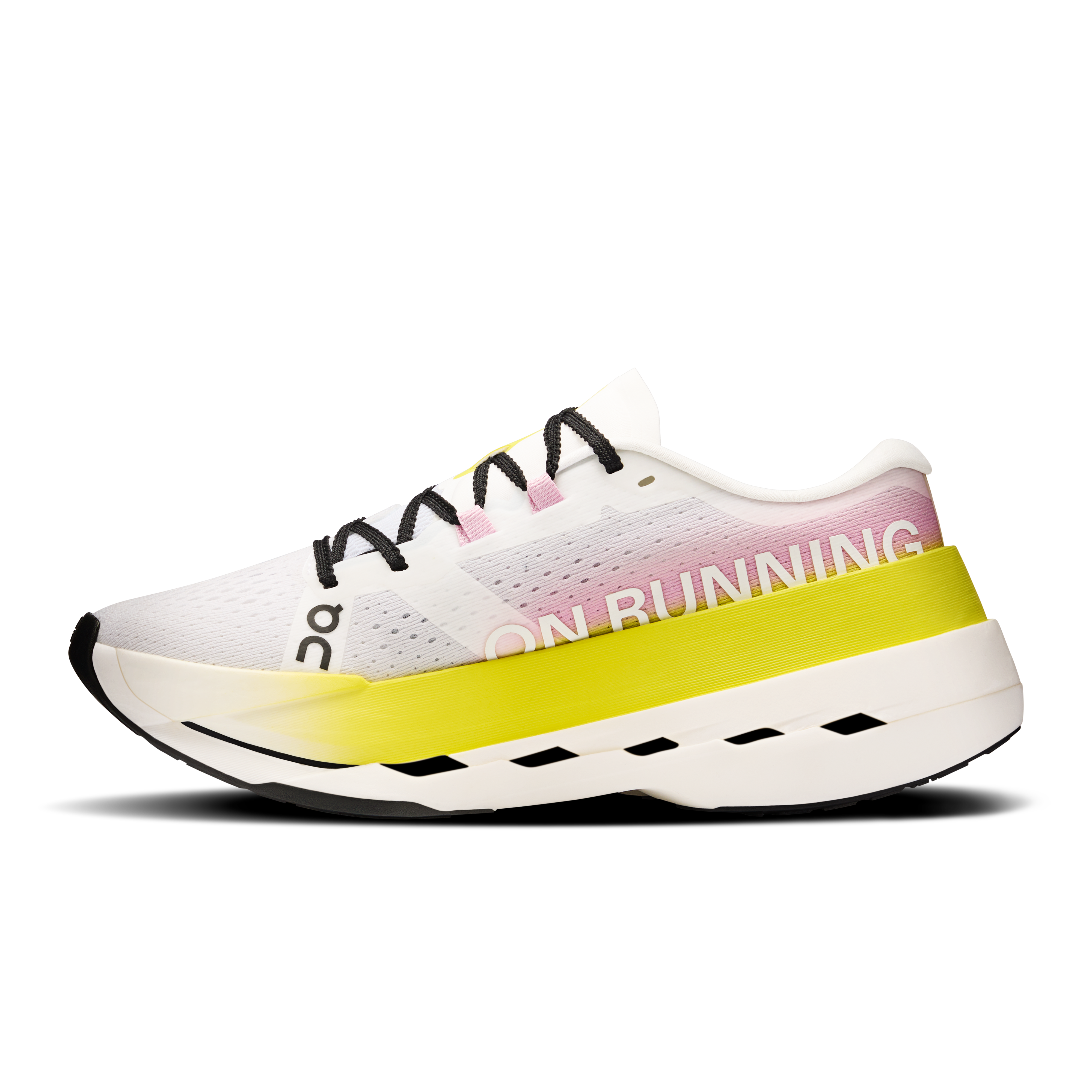 On Cloudboom Max Lime & Raspberry Women Road running Shoes