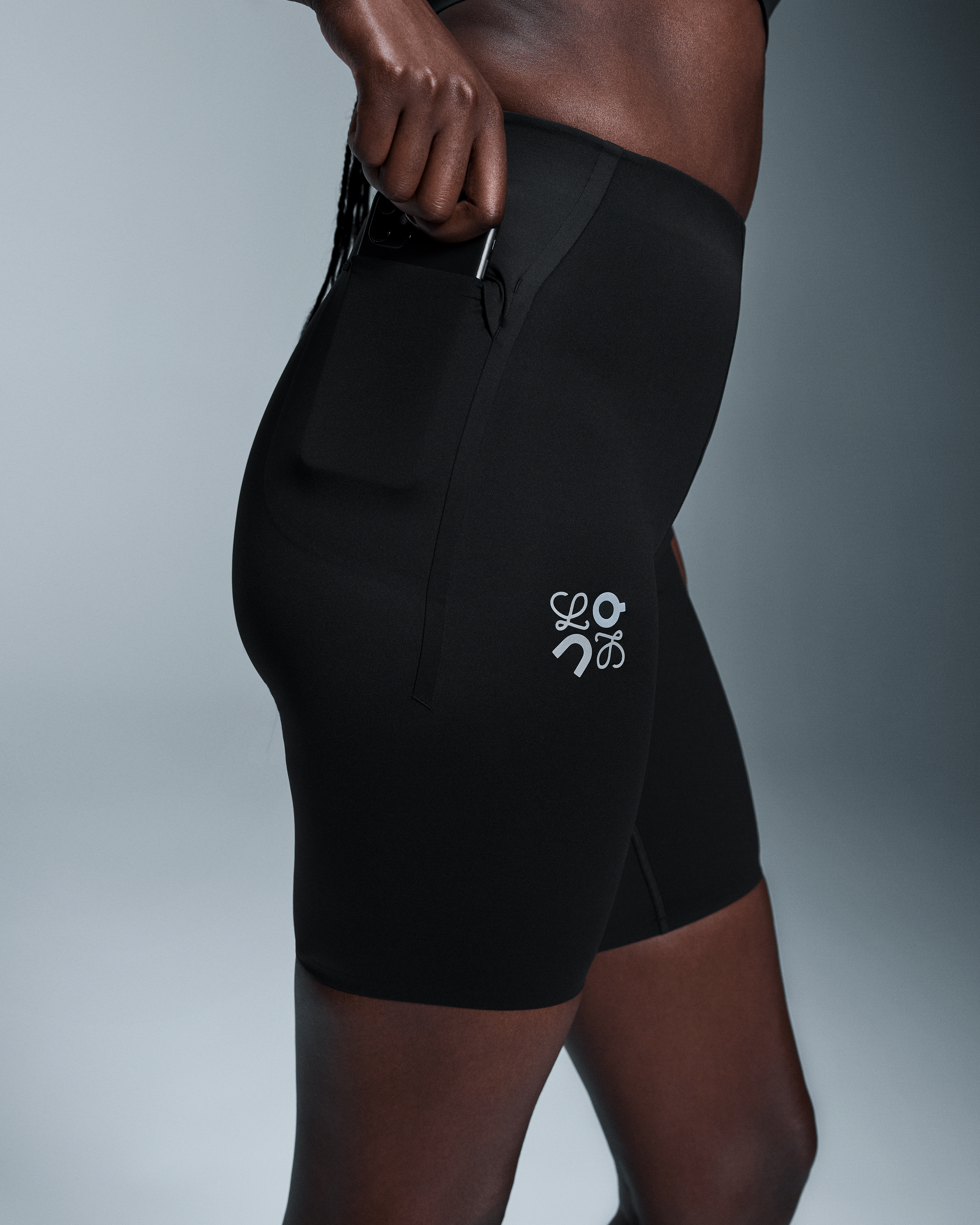 On Active Shorts LOEWE Black Women Shorts