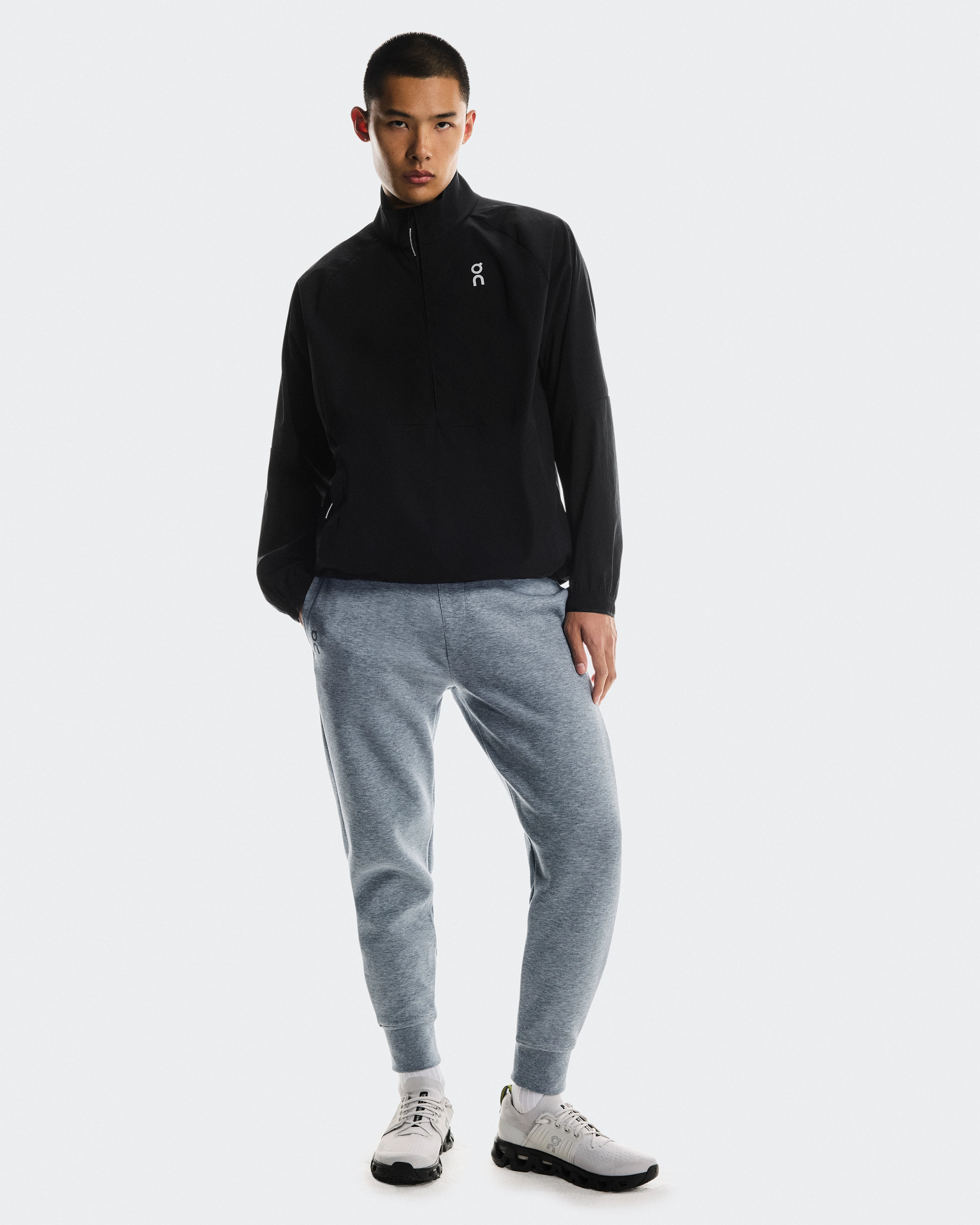 On Focus Tech Sweatpants Basalt Men Pants