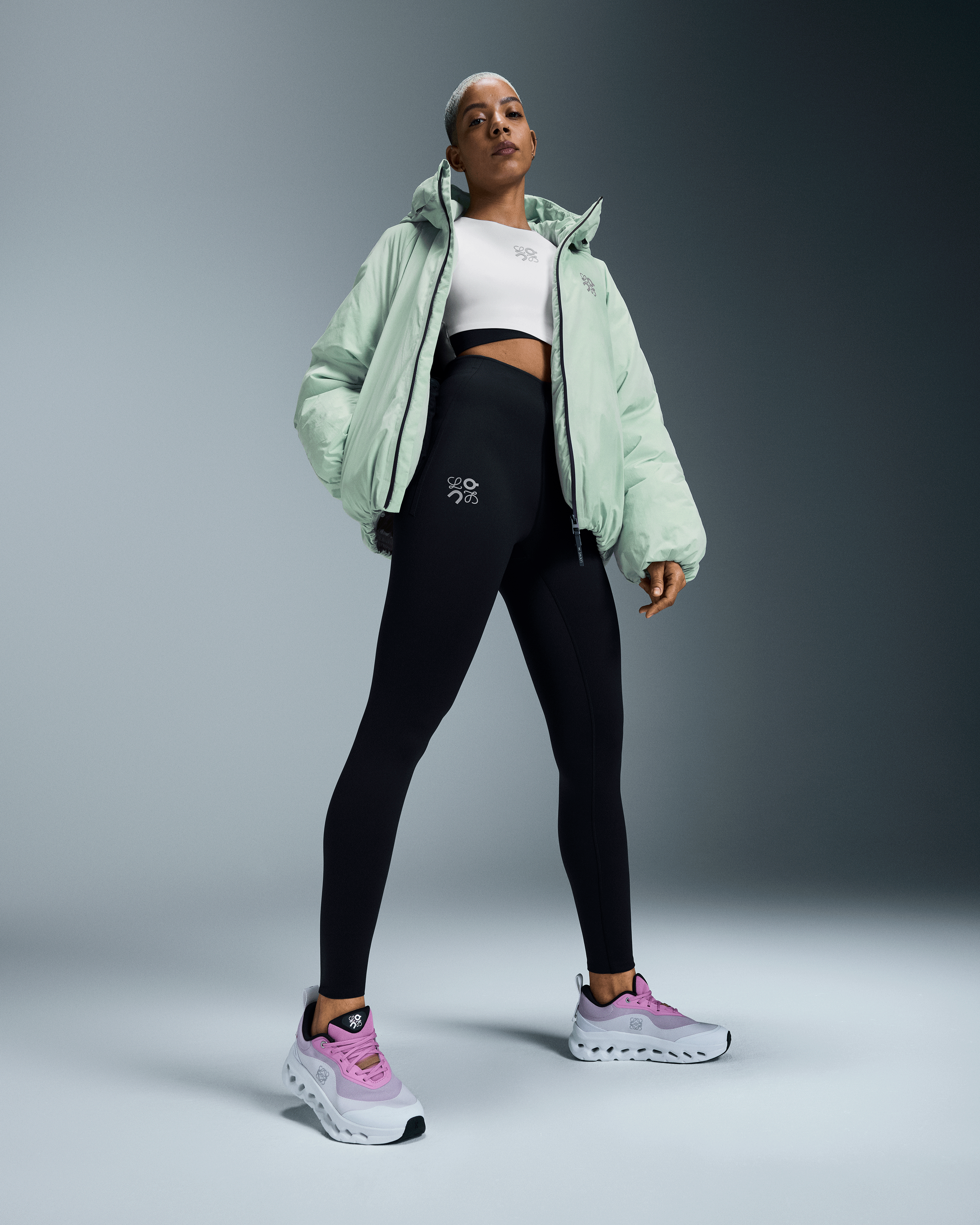 On Active Tights LOEWE Black Women Tights