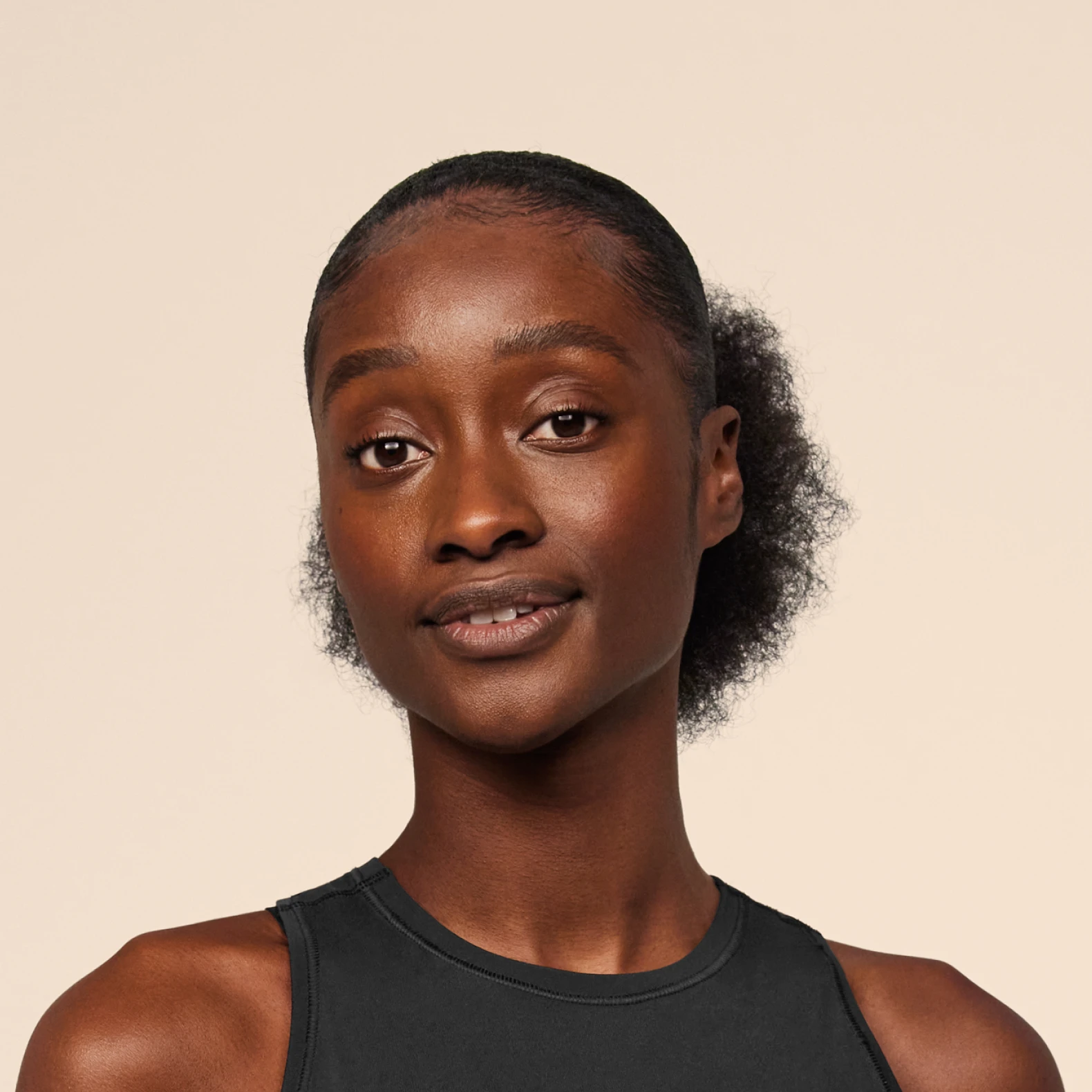 Close-up shot of our model, Sienna.