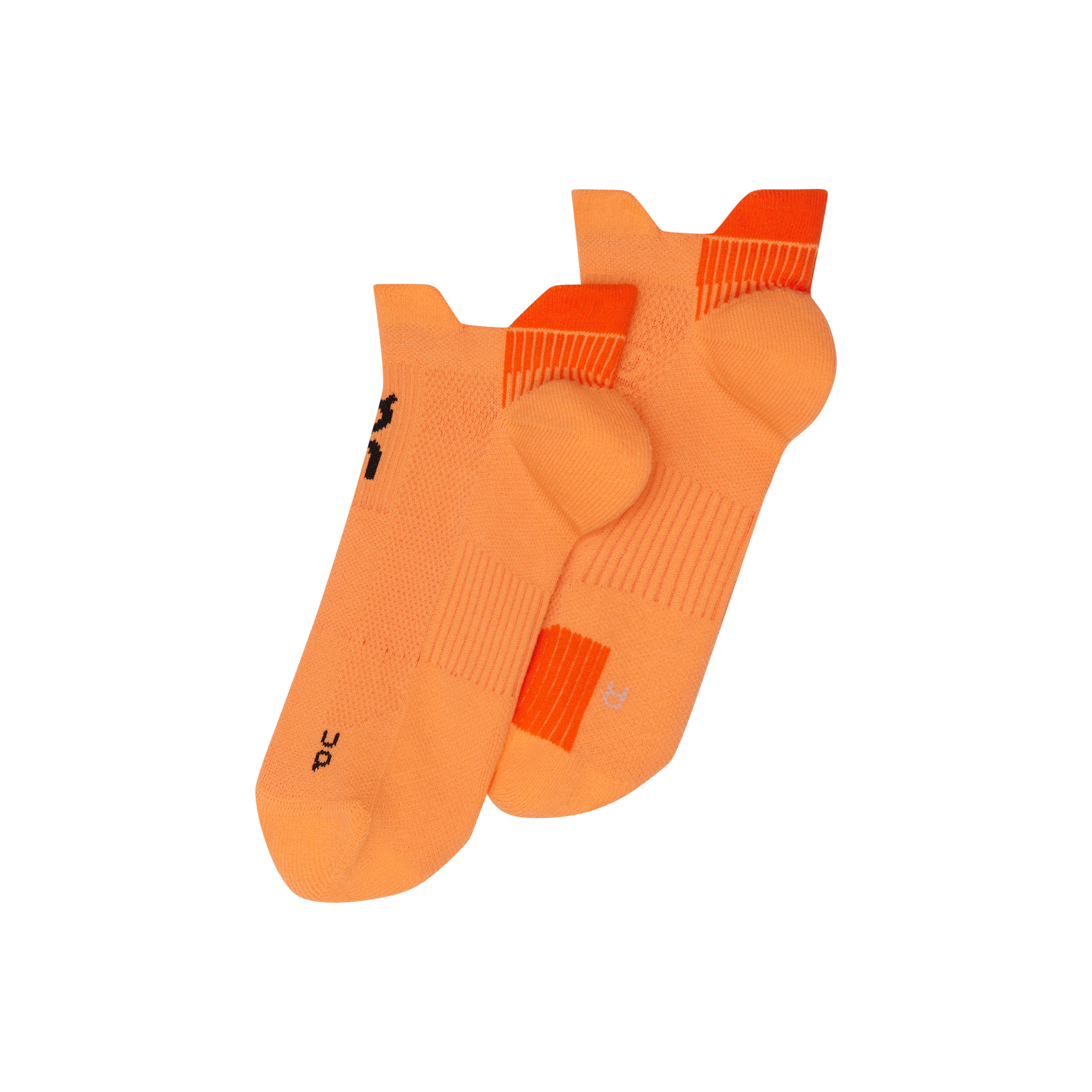 Performance Run Sock Low in Tangerine/Flame