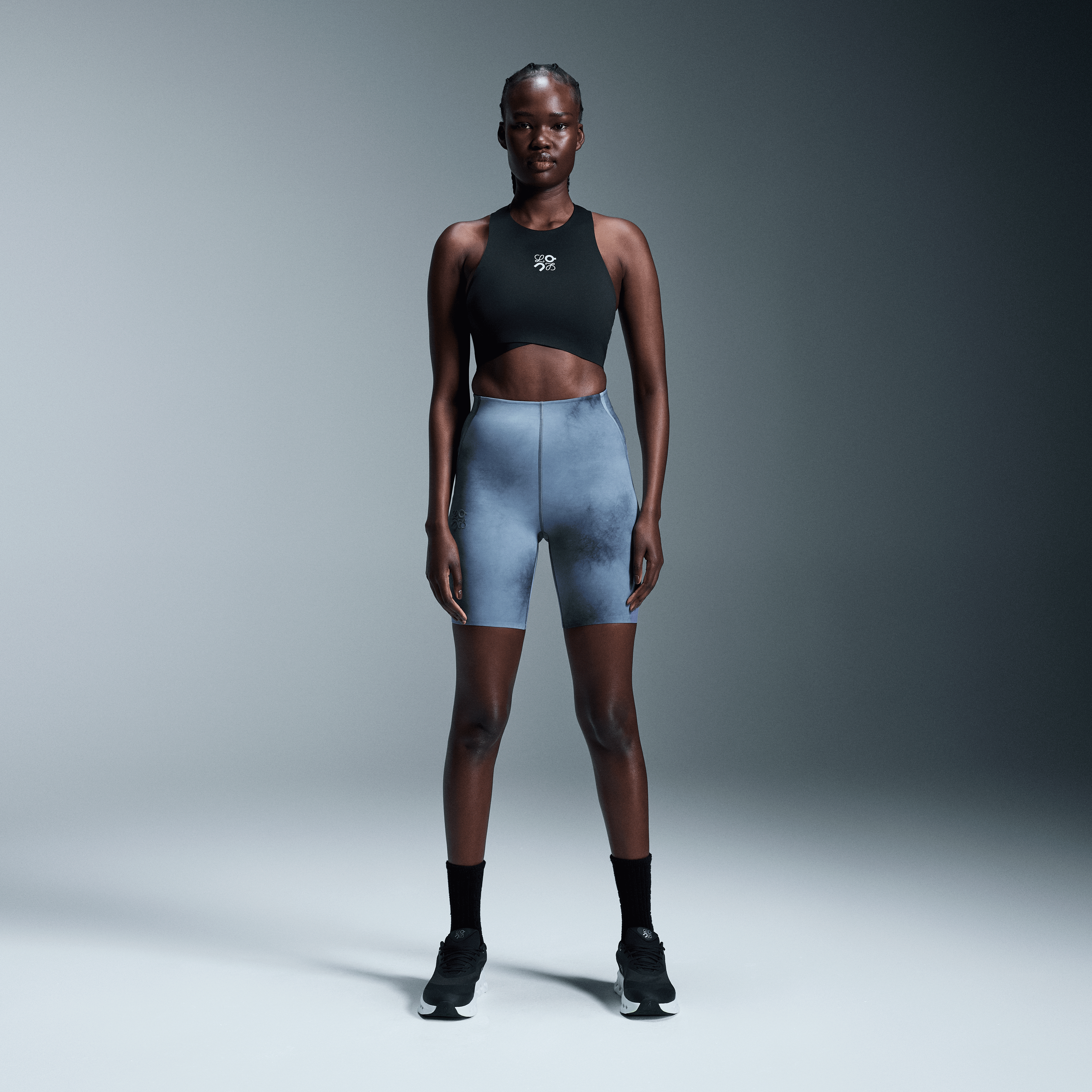 On Active Shorts LOEWE Blue & Multicolor Women – Versatile workouts, limited edition, LOEWE × On Shorts