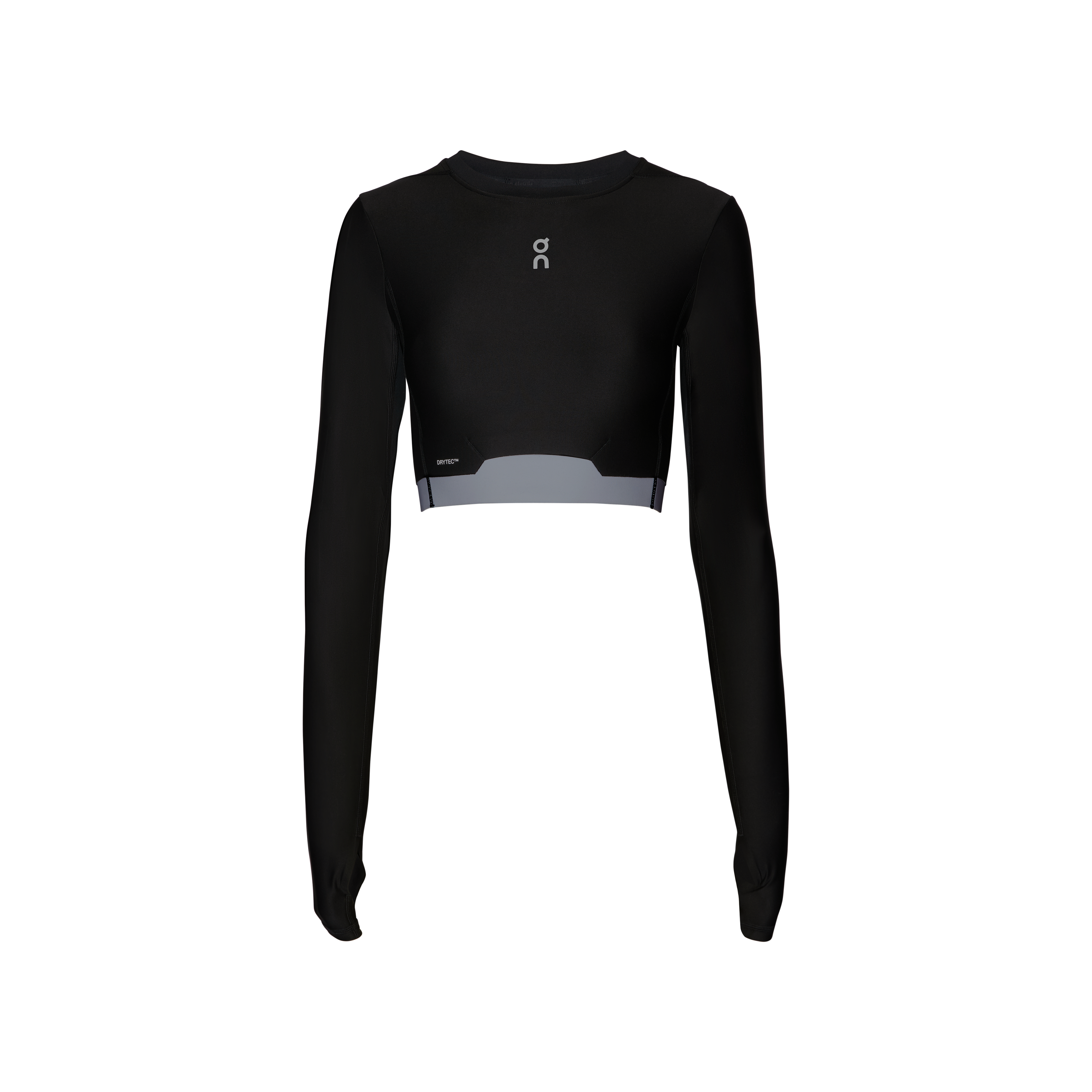 Train Long Sleeve Crop Long-Sleeve Shirt in Black
