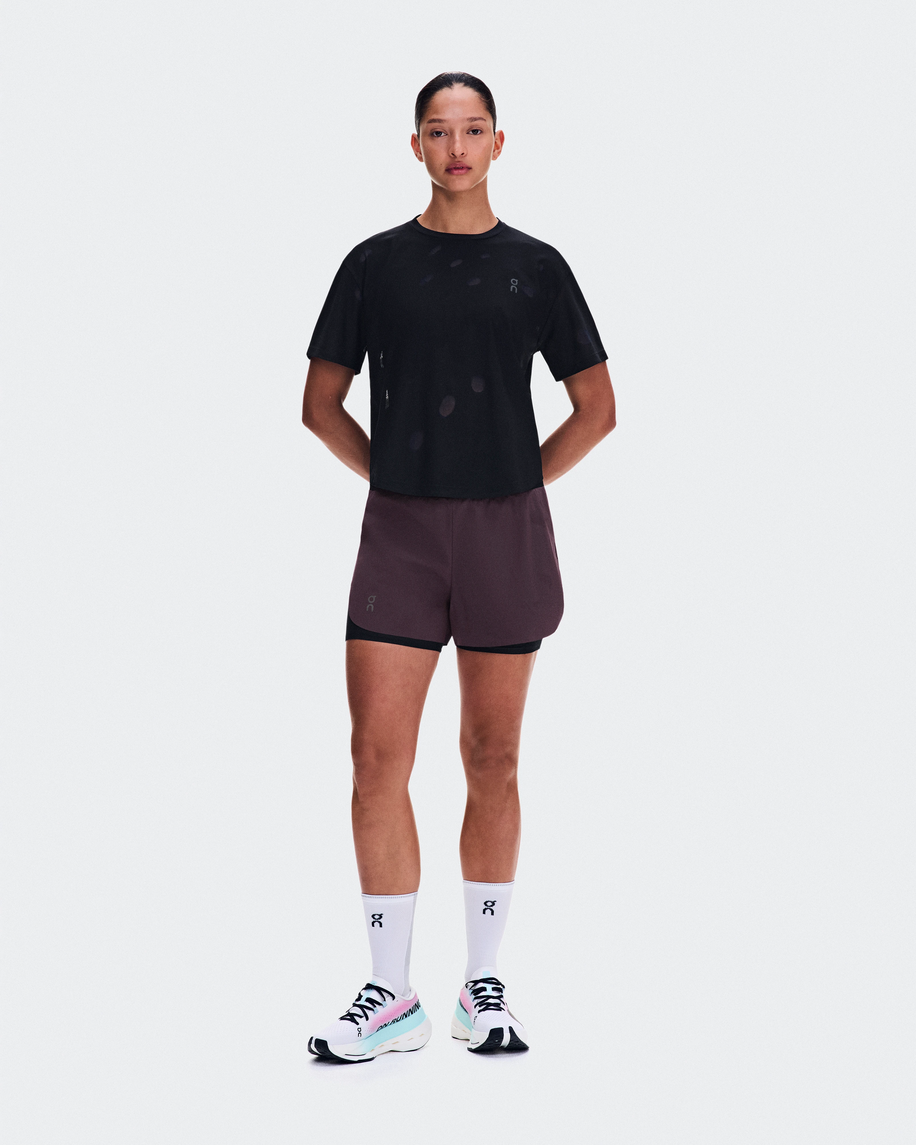 On Zero-T Breathe Black Women Tops and t-shirts