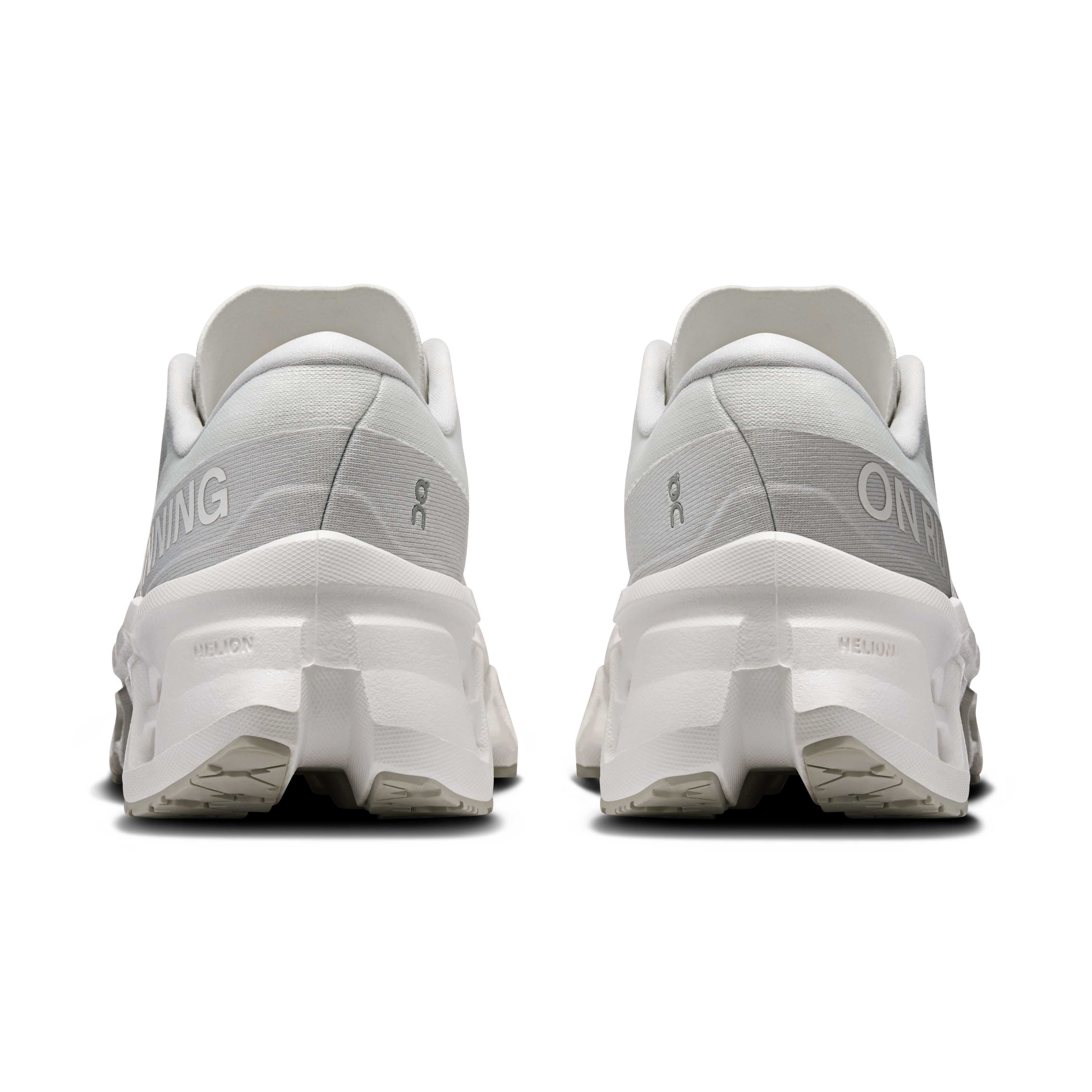 On Cloudmonster 3 White & Wolf Women Road running Shoes