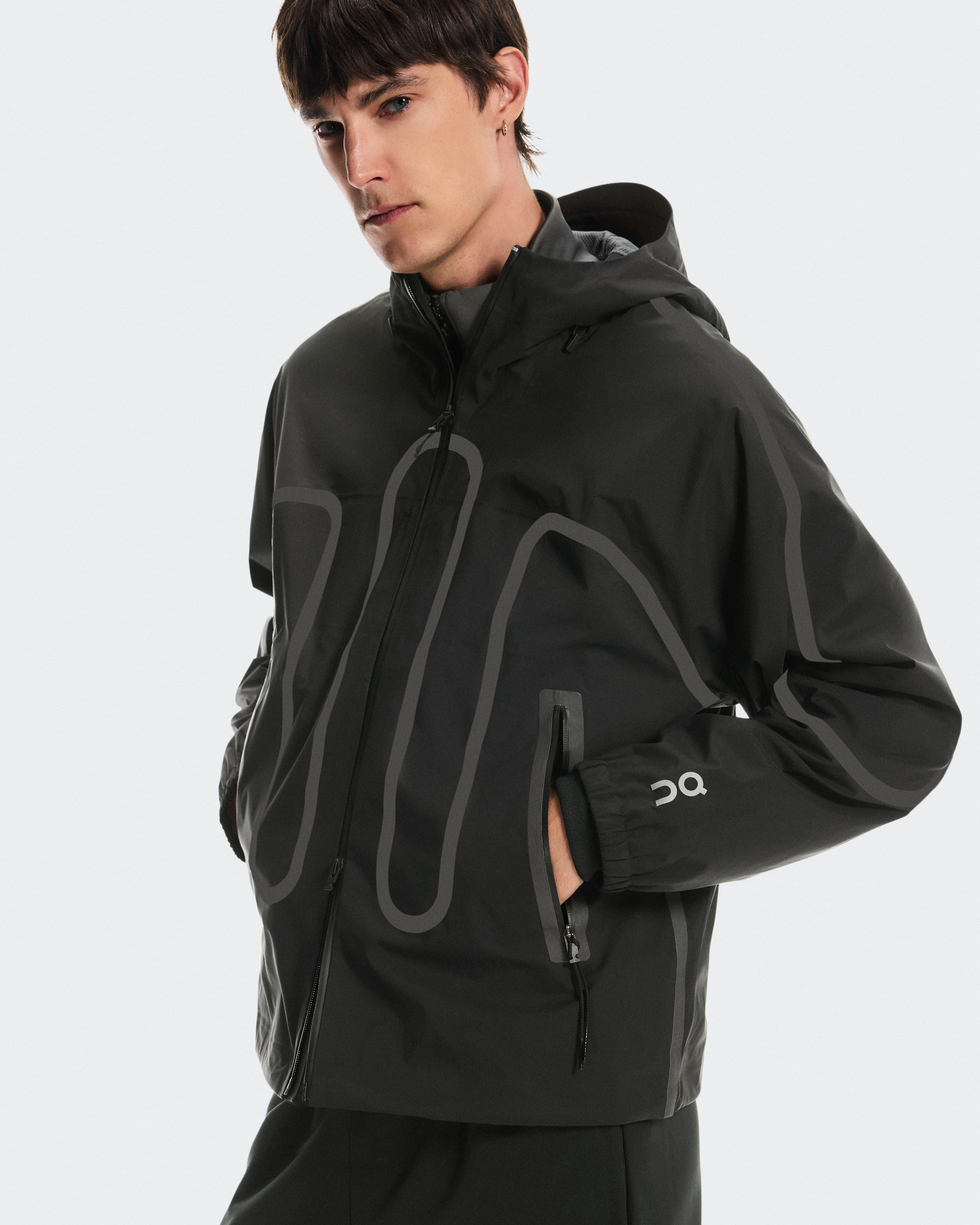 On Waterproof Jacket IKON Black Unisex Jackets