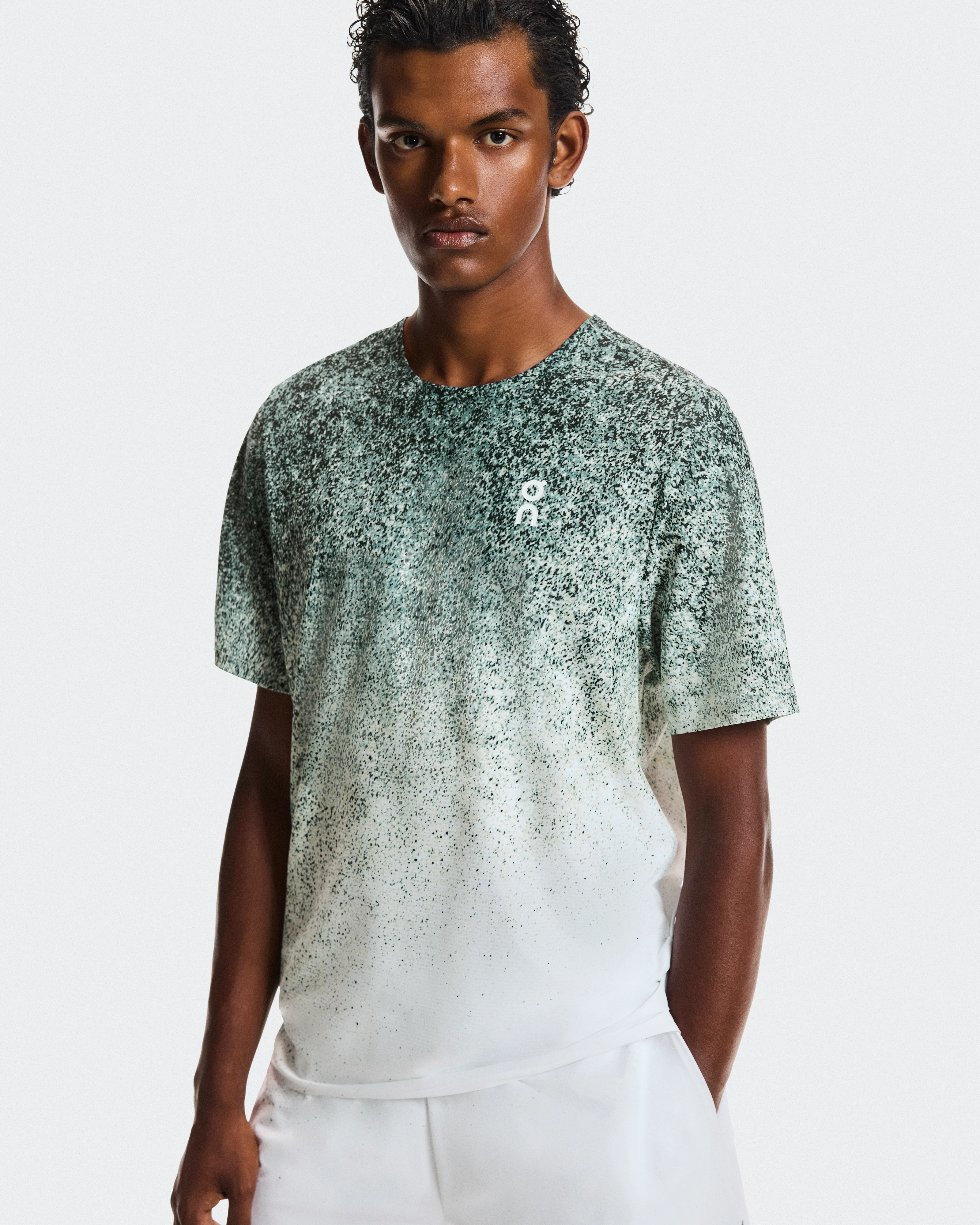 On Court-T Fade Mineral & White Men Tops and t-shirts