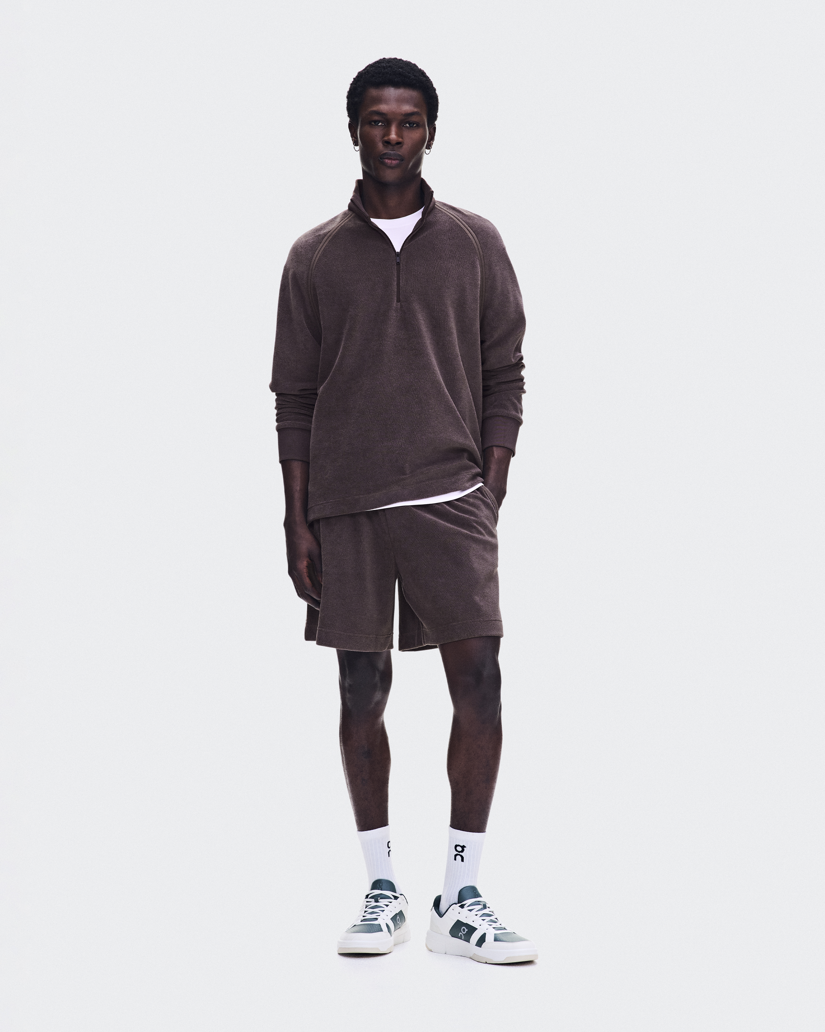 Courtside Shorts Terry in Mulberry