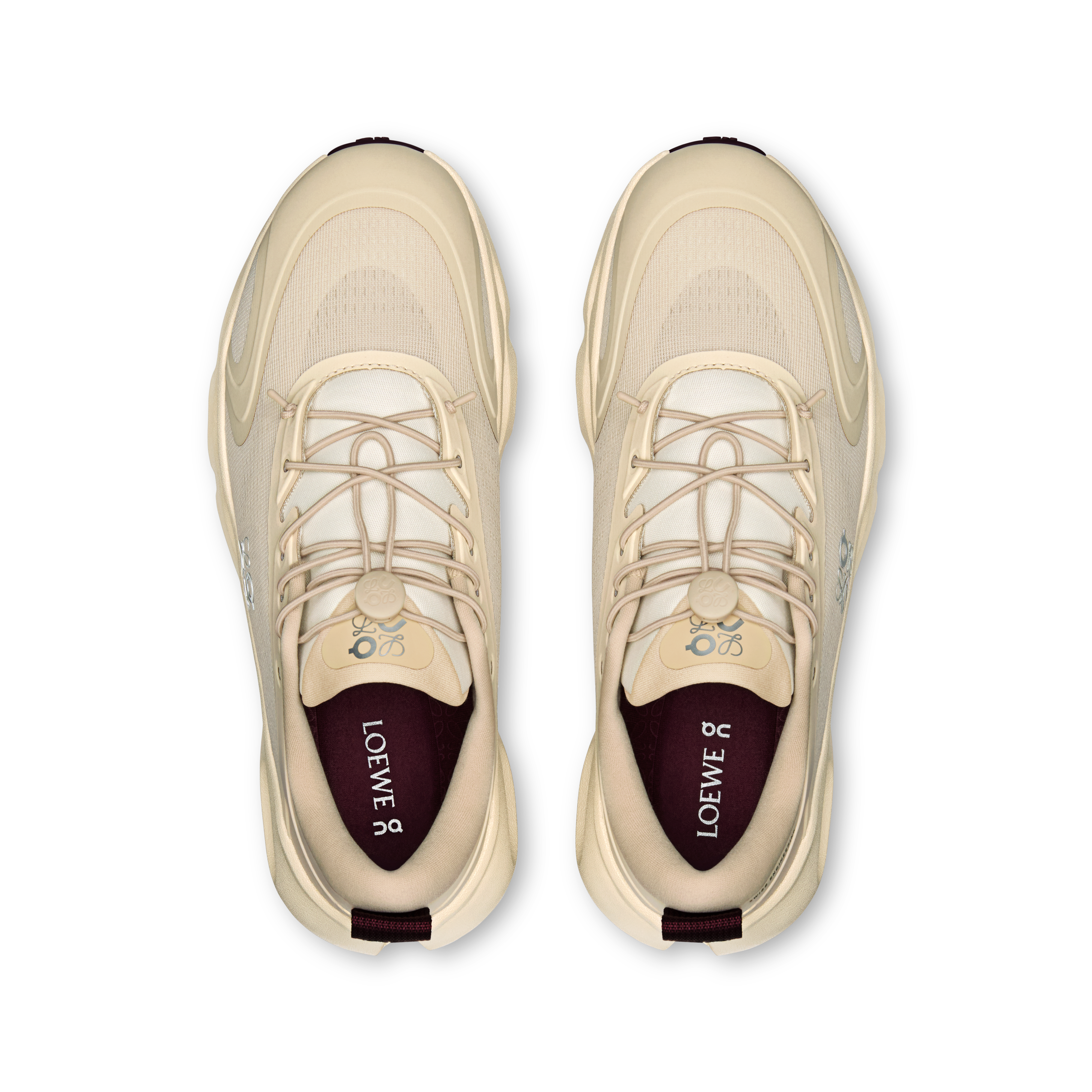 On Cloudsolo LOEWE Sand & Burgundy Women Active life Shoes