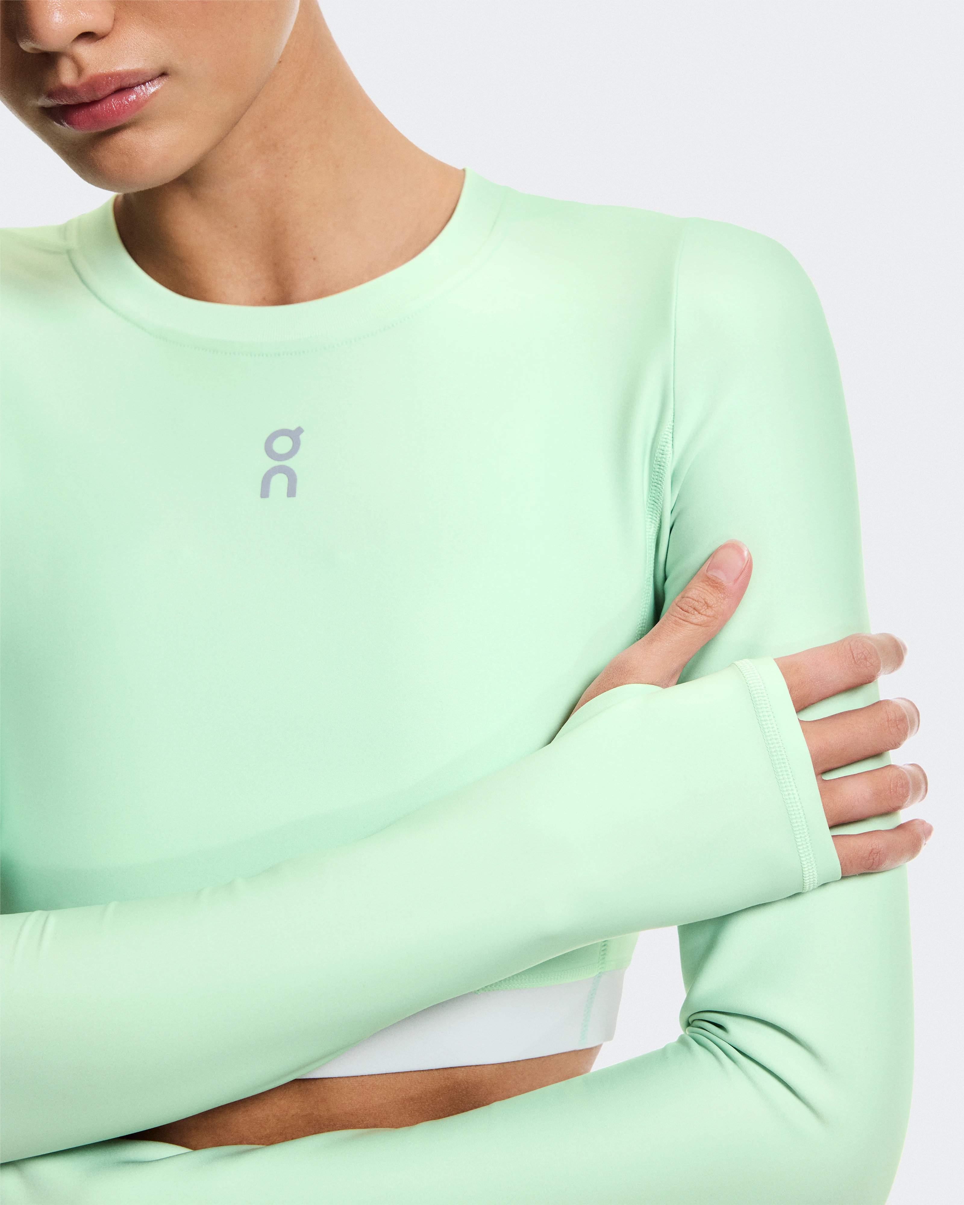 On Train Long Sleeve Crop Creek Women Tops and t-shirts