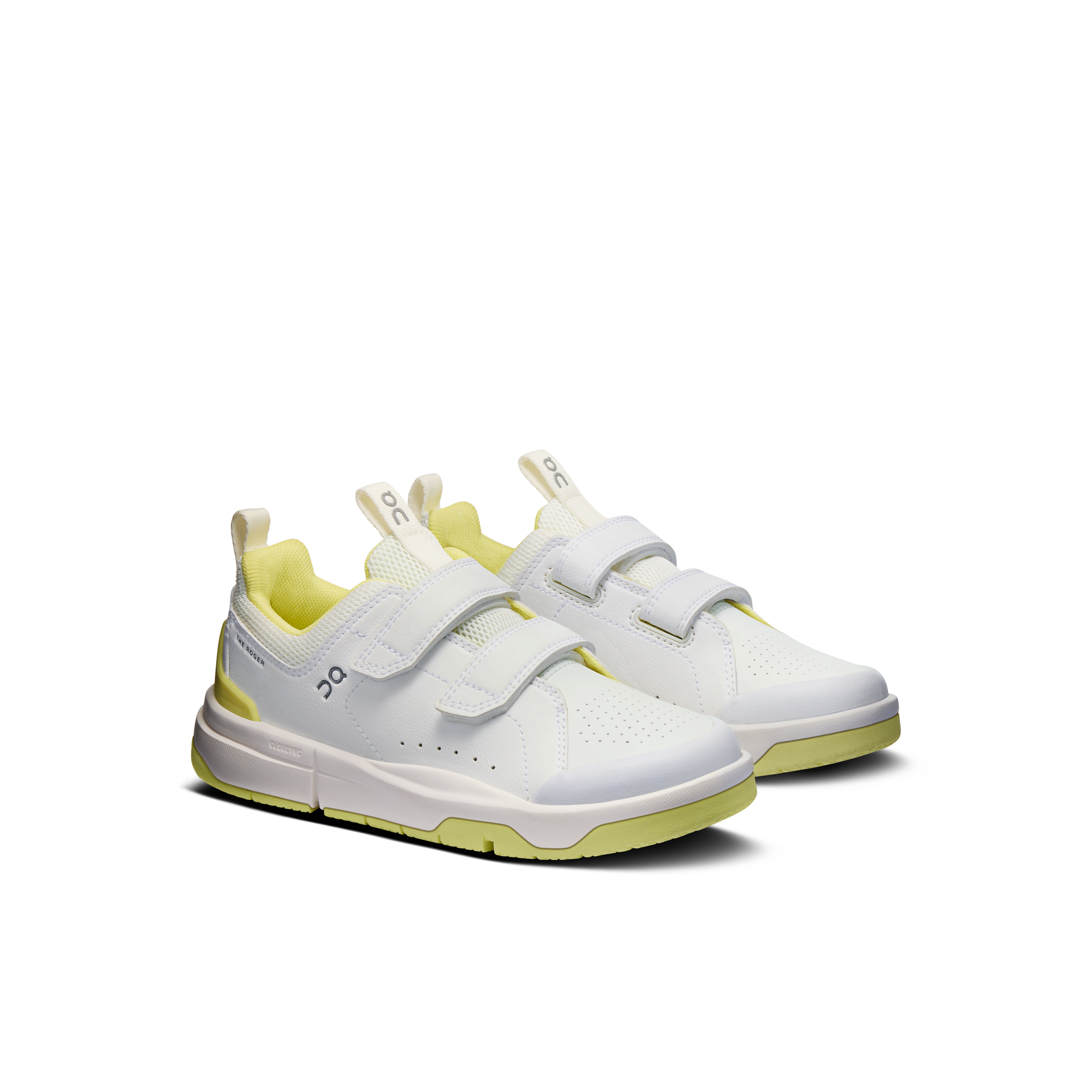 On THE ROGER Kids White & Limelight Kids Active life Shoes
