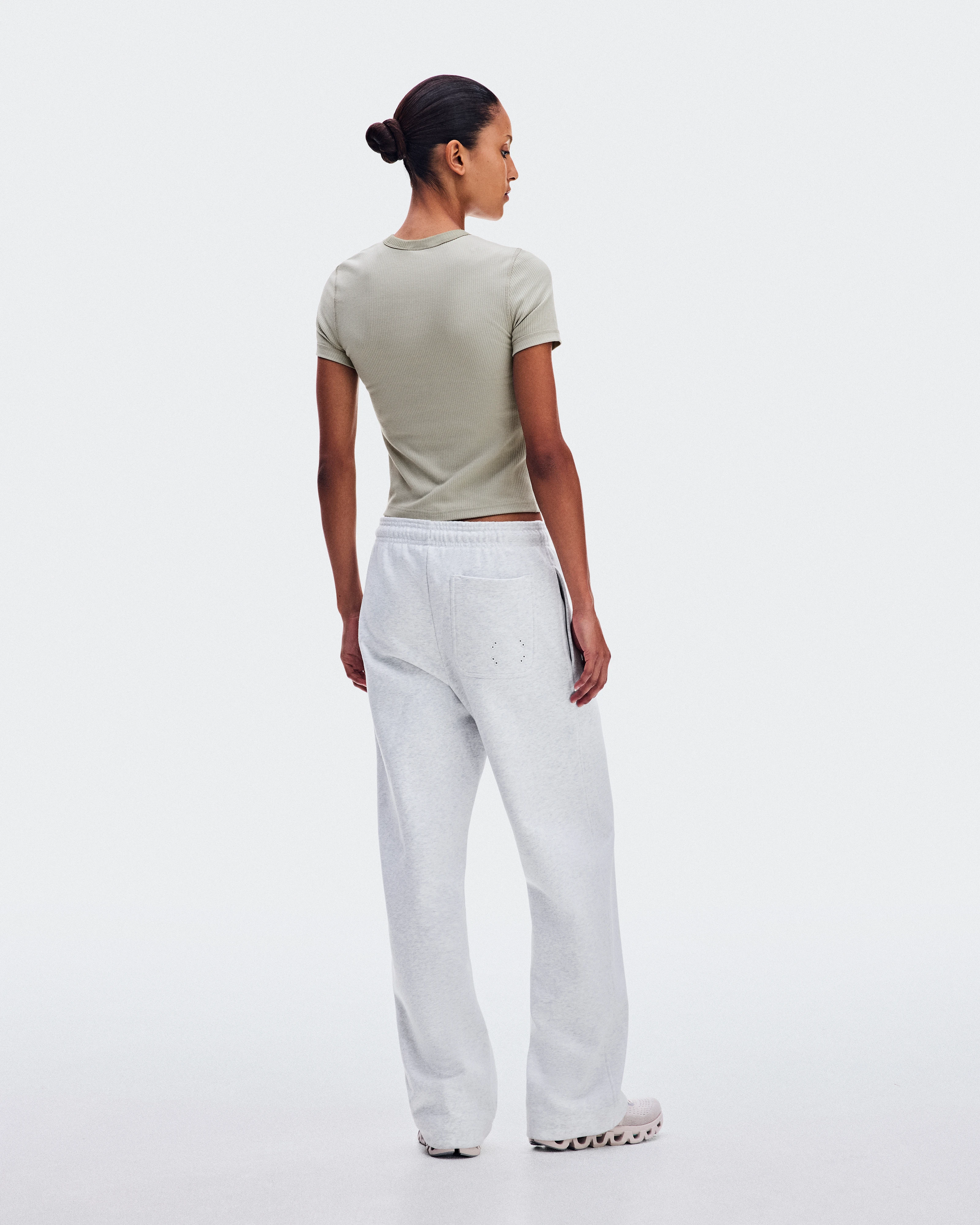 On All-Day Ribbed T-Shirt Brume Women Tops and t-shirts
