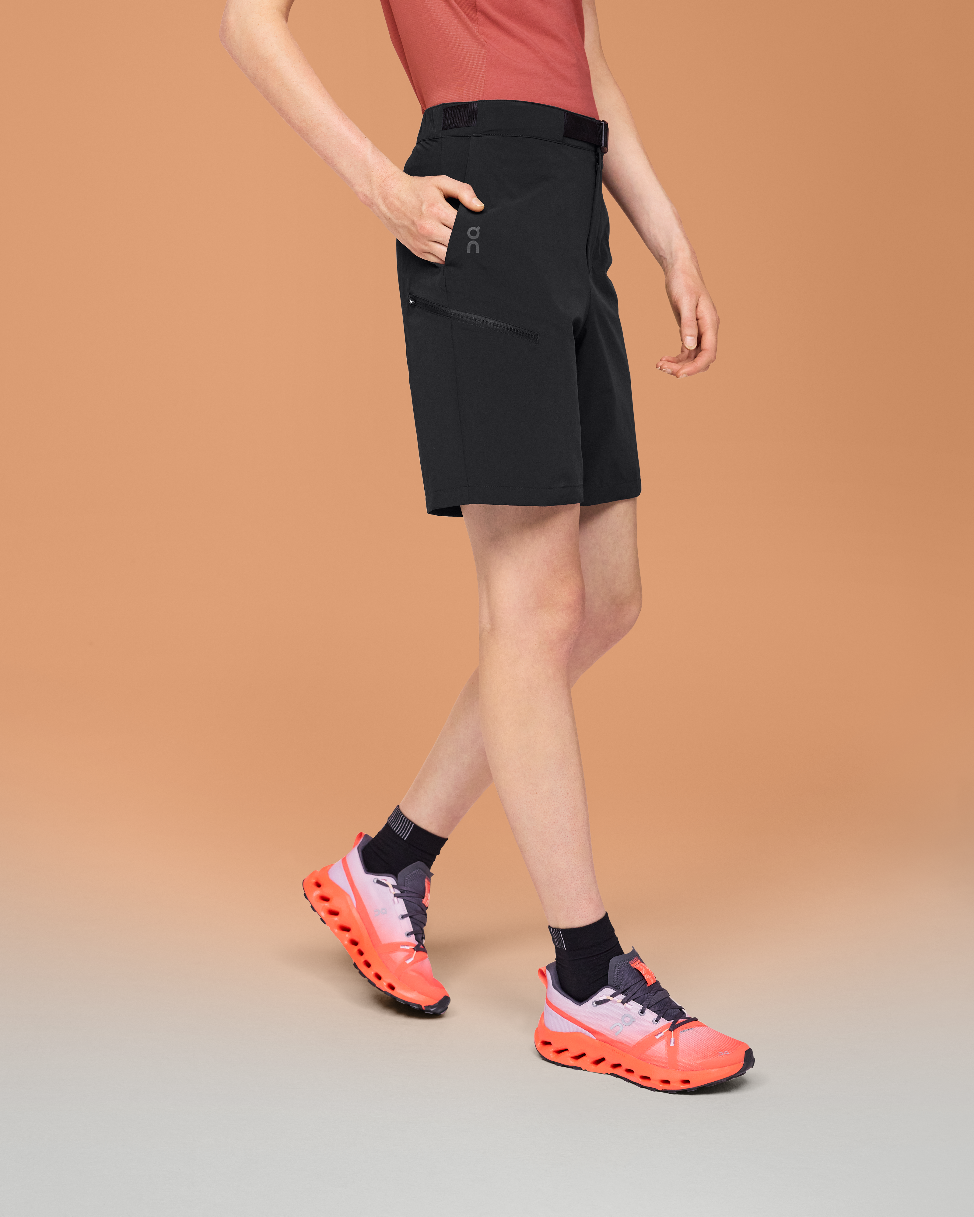 On Trek Short Black Women Shorts