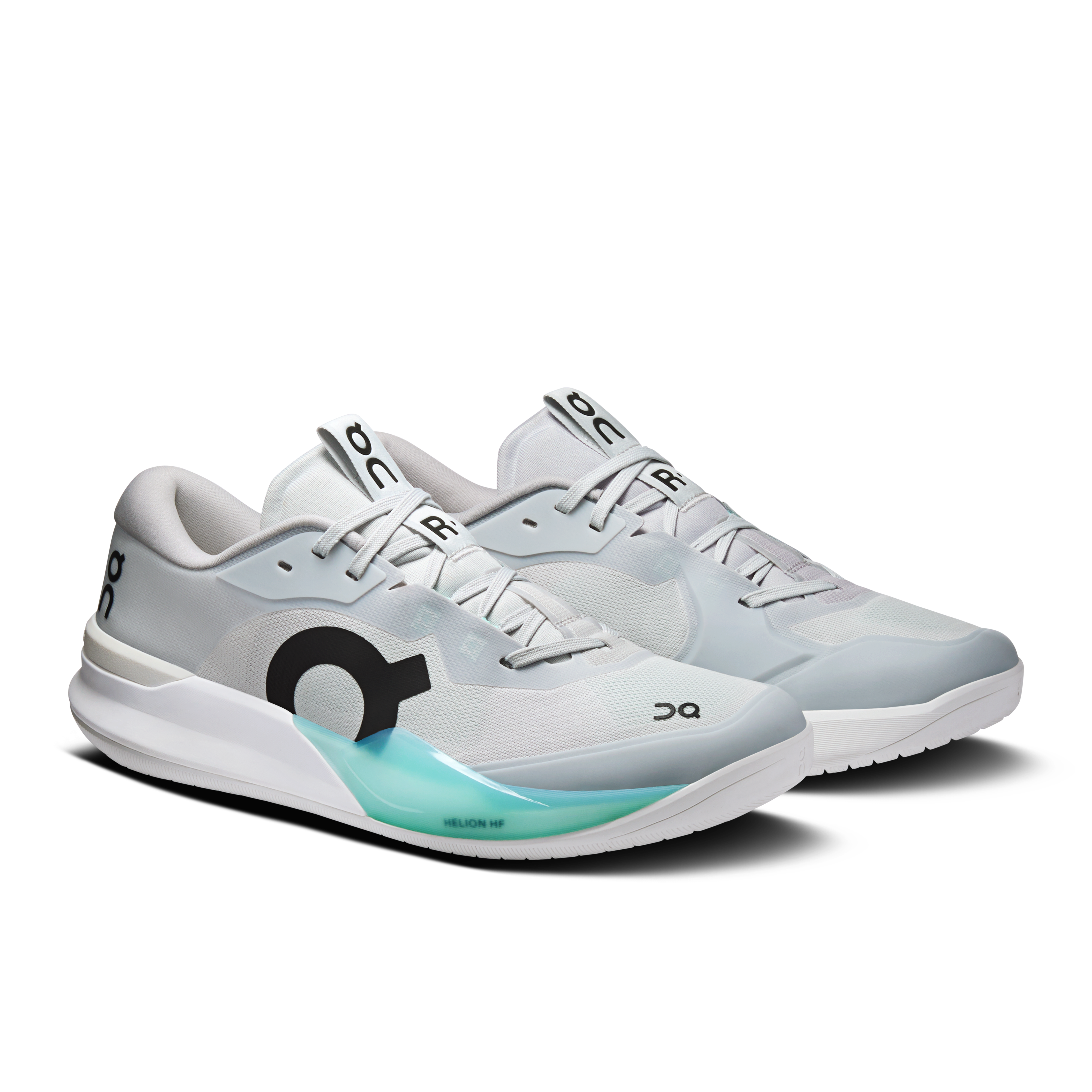 On THE ROGER Pro 3 Glacier & Celeste Men Tennis Shoes