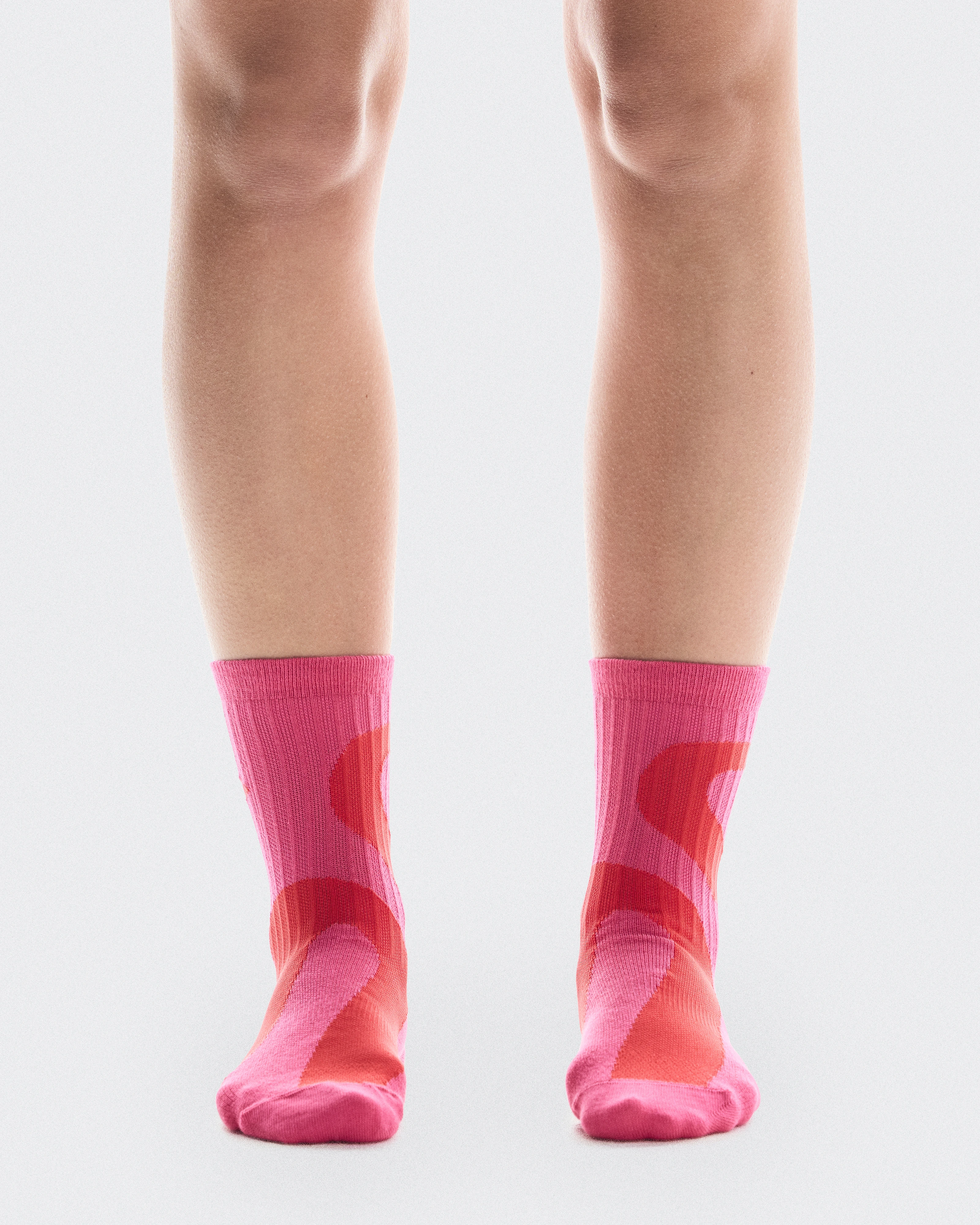 On Liquid Logo Sock High 2P Limelight & Pink Unisex Socks