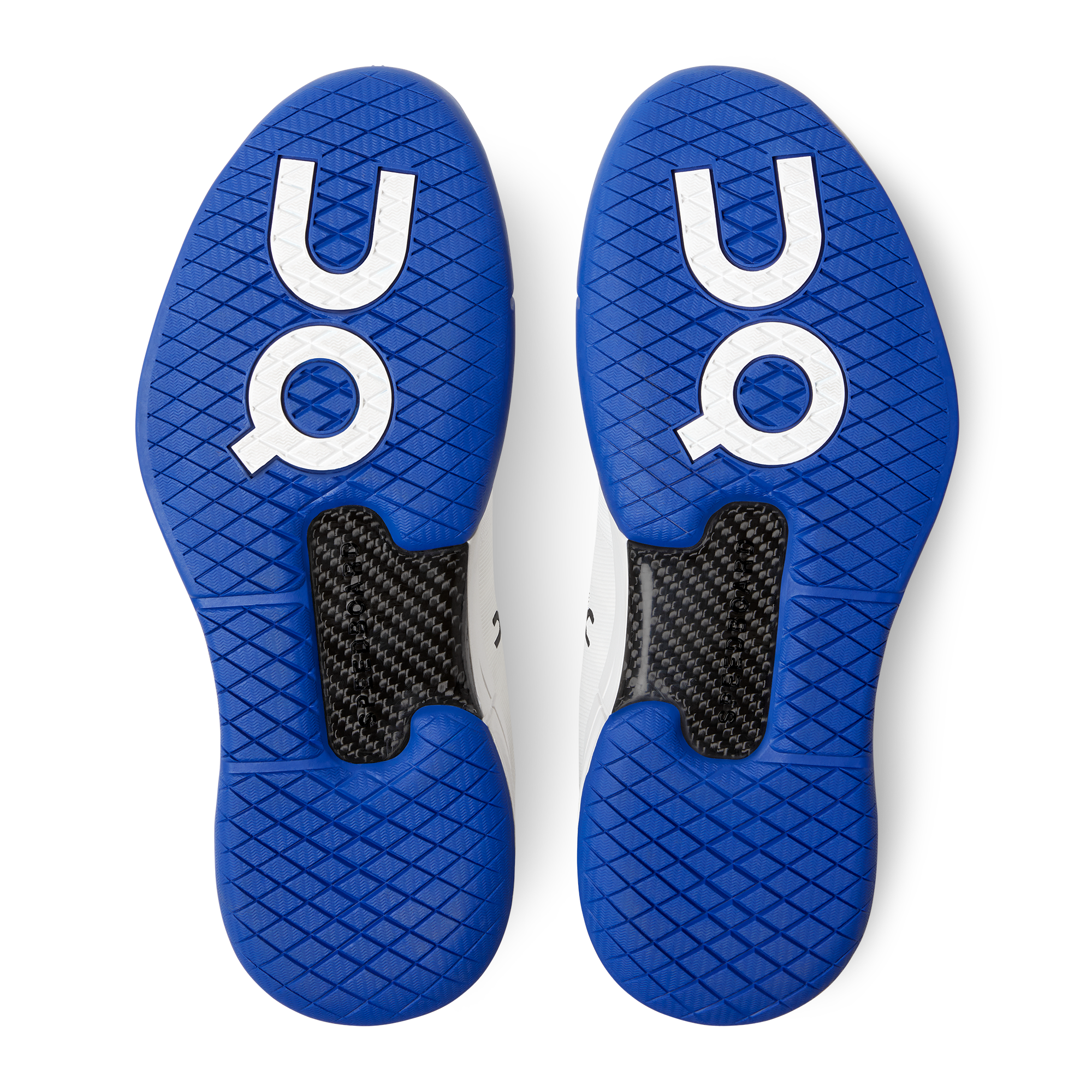 The indigo Roger Pro outsole, shot from above.