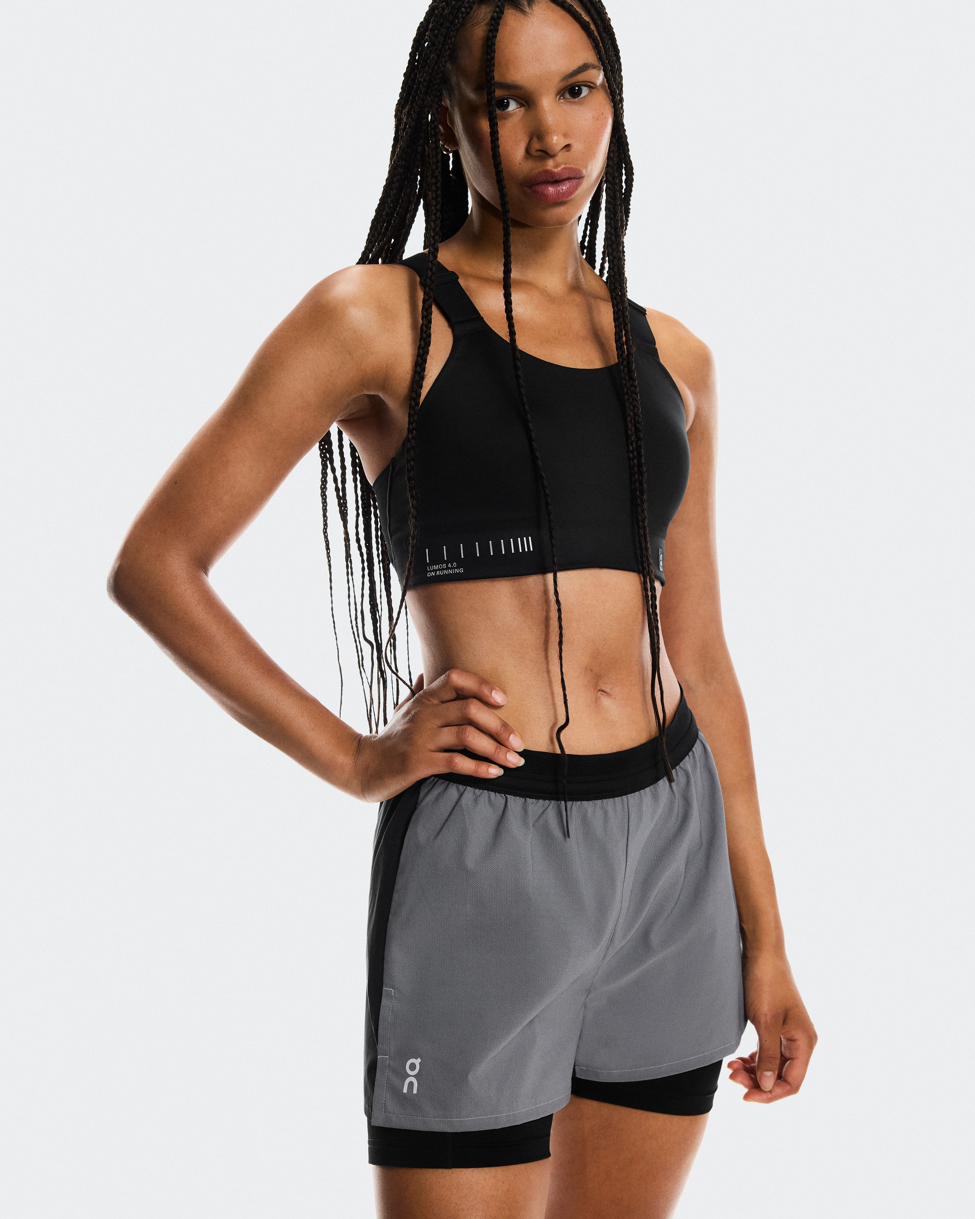 On Performance Shorts Lumos Eclipse & Black Women Shorts