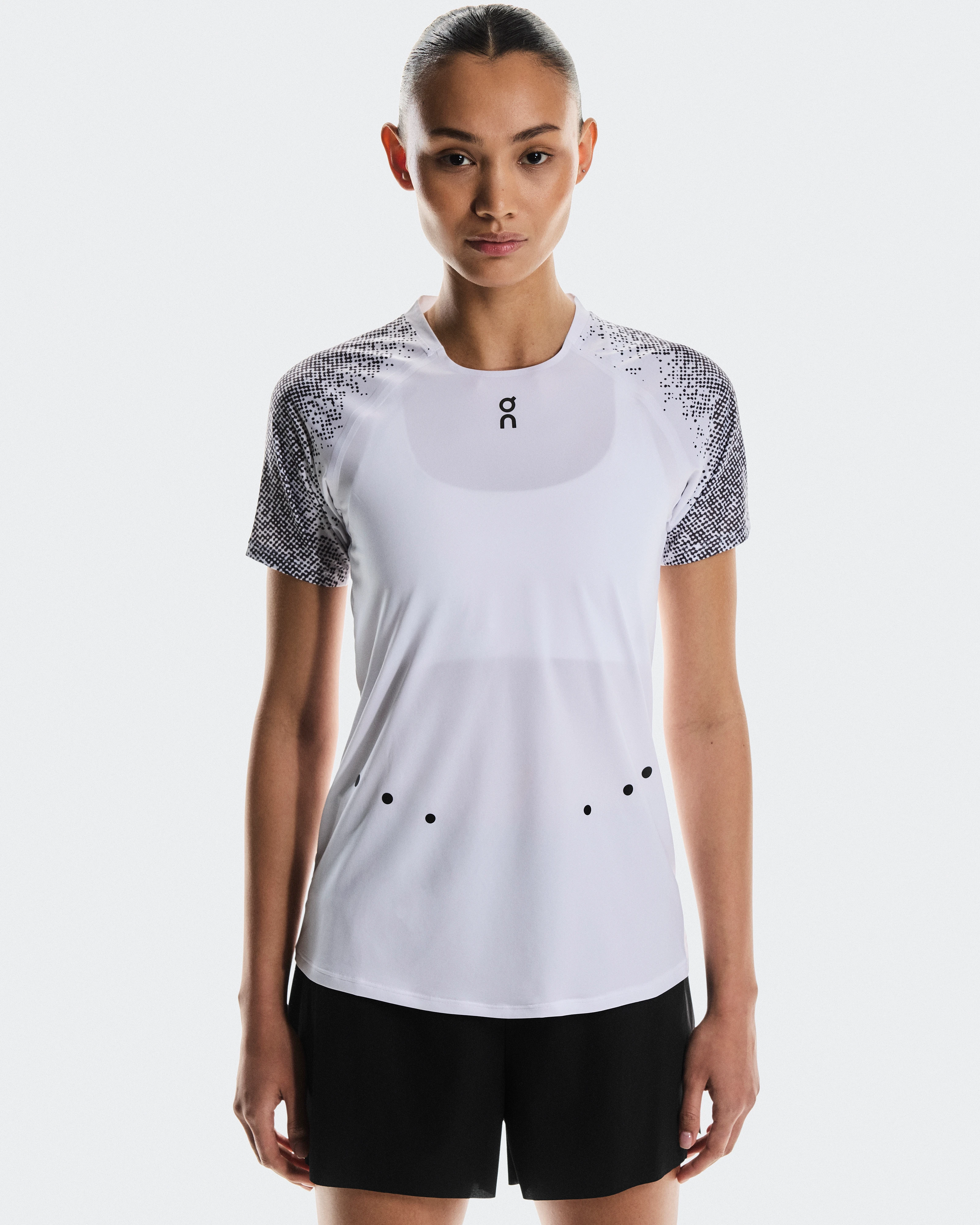 On Ultra-T White & Iron Women Tops and t-shirts
