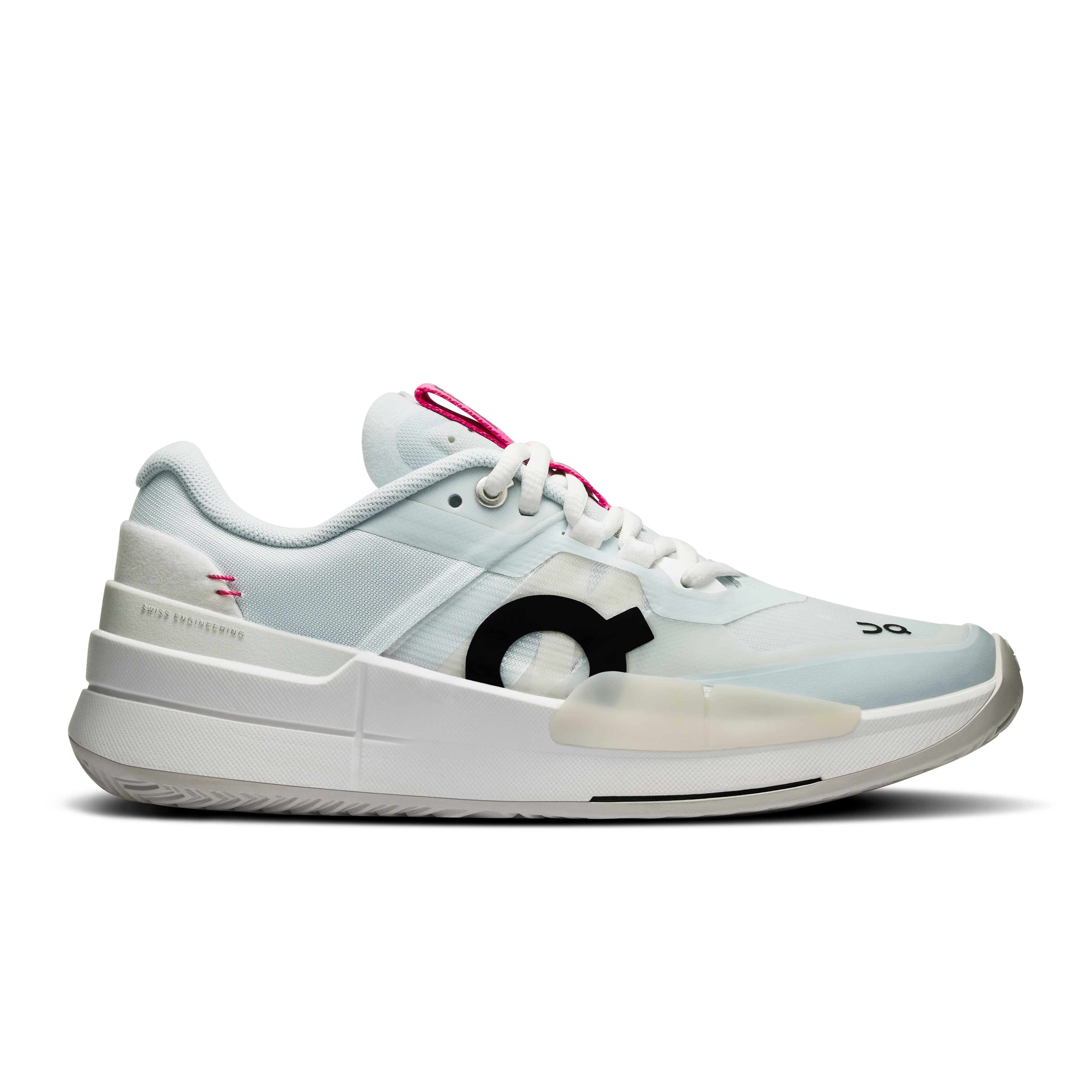 On THE ROGER Pro 2 Arctic & Pink Women Tennis Shoes