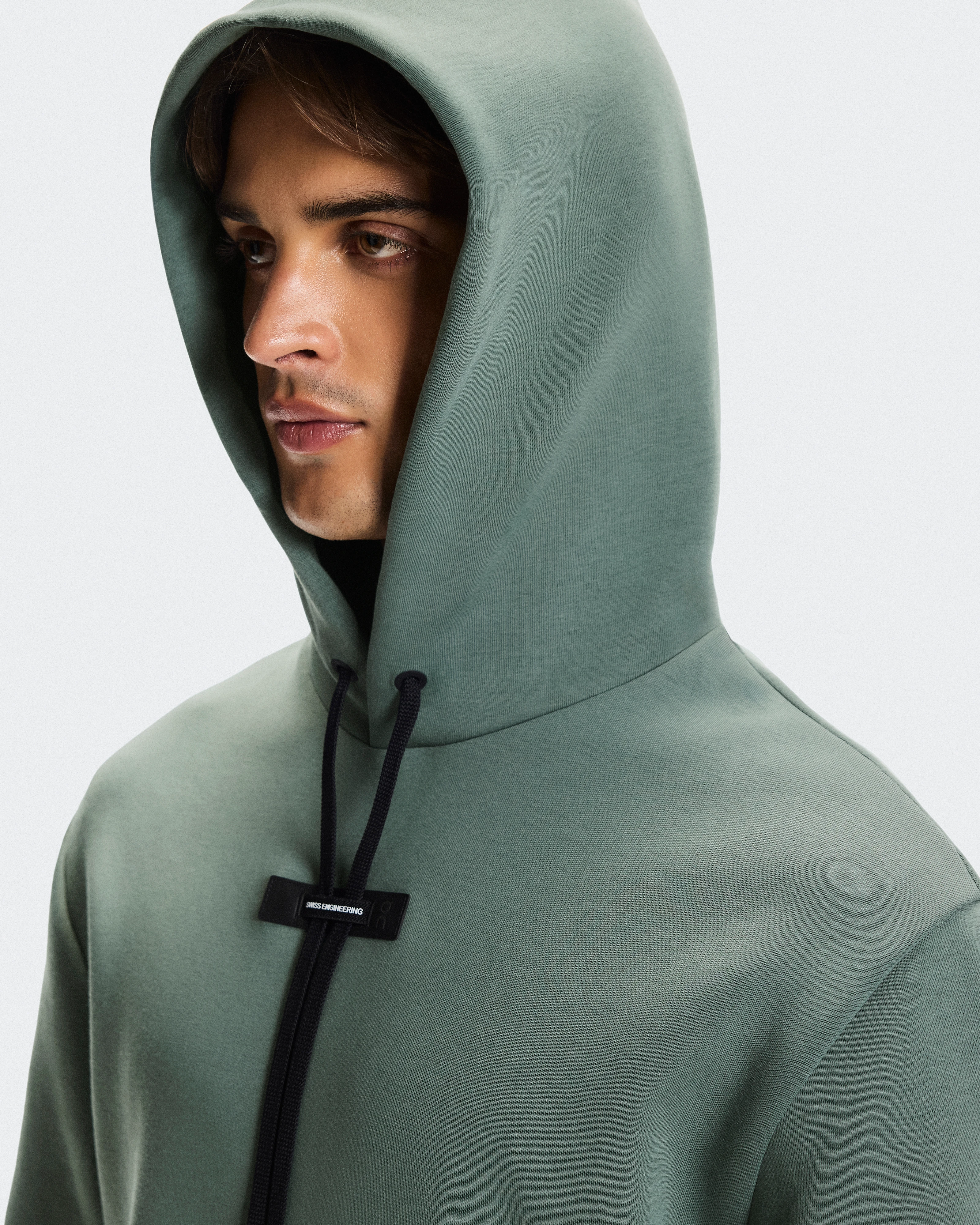 On Focus Tech Hoodie Olive Men Hoodies and sweatshirts