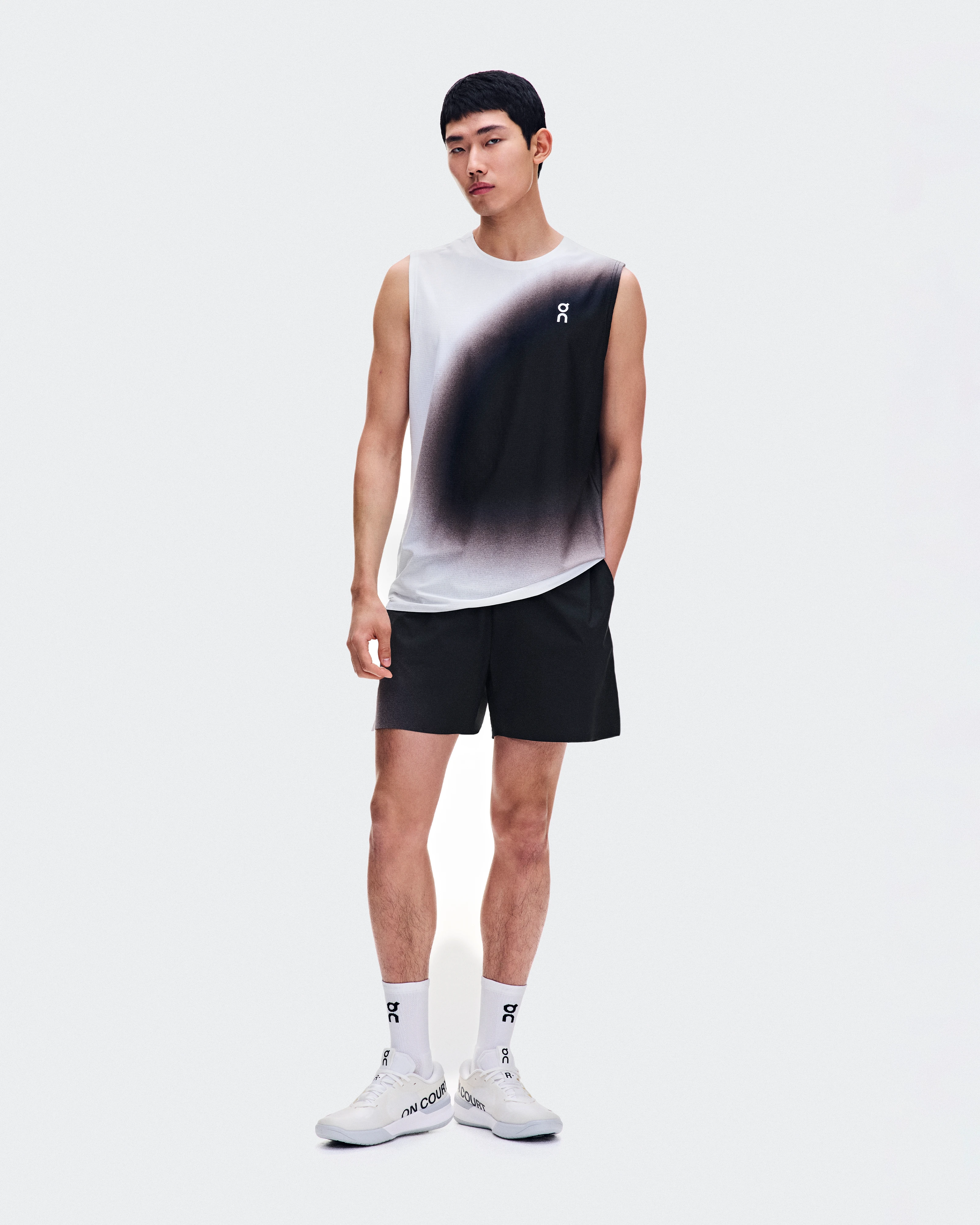 On Court Tank Swing White & Mulberry Men Tops and t-shirts